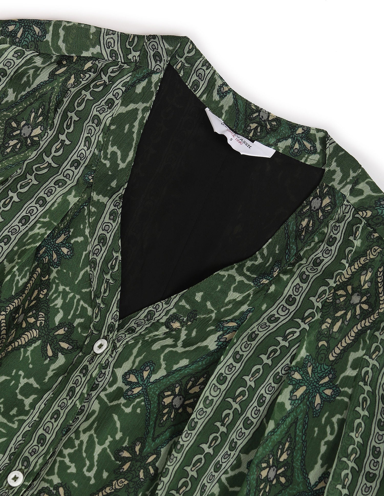 V-Neck Graphic Print Top - Image 2