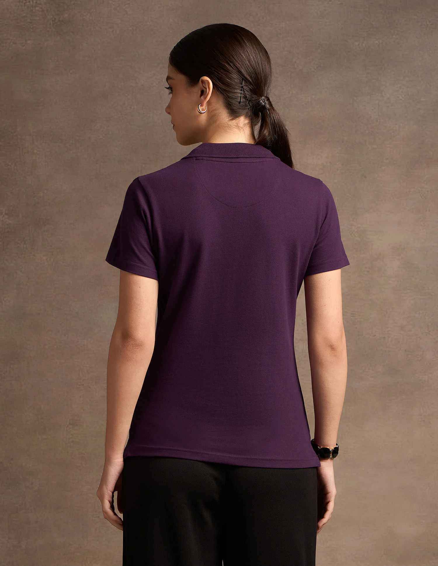 V-Neck Polo Collar Polo Shirt - Image 5