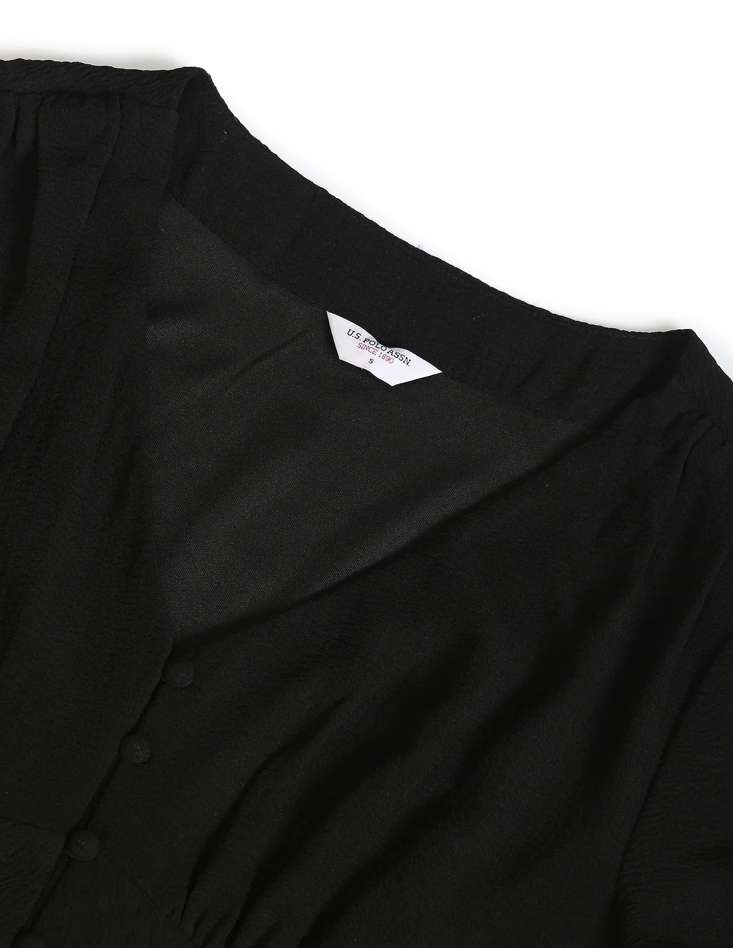 V-Neck Solid Midi Dress - Image 2