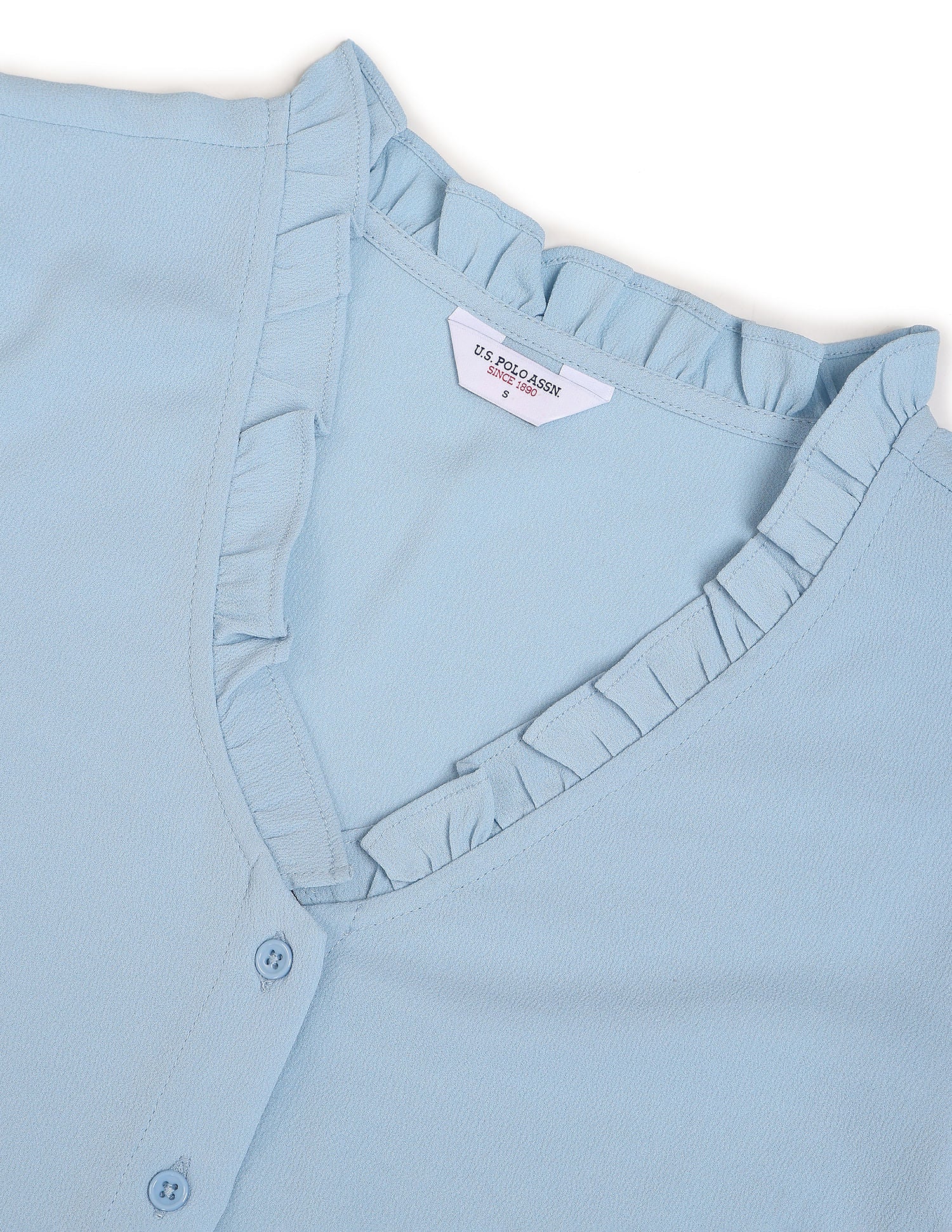 V-Neck Solid Top - Image 2
