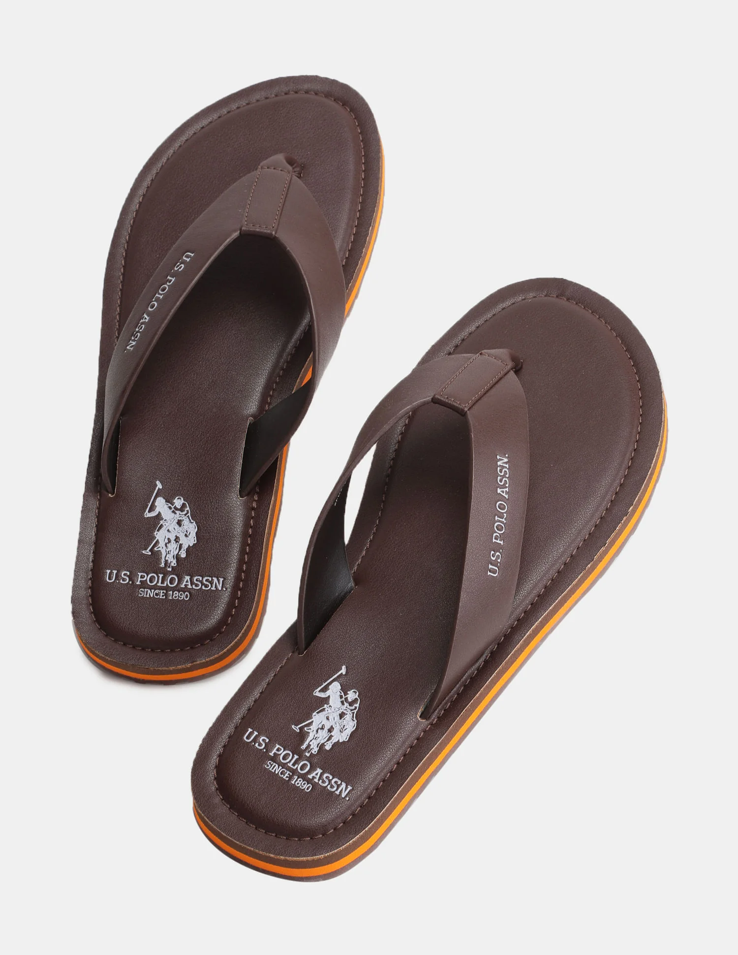 V-Strap Brand Print Aldan Flip Flops - Image 2