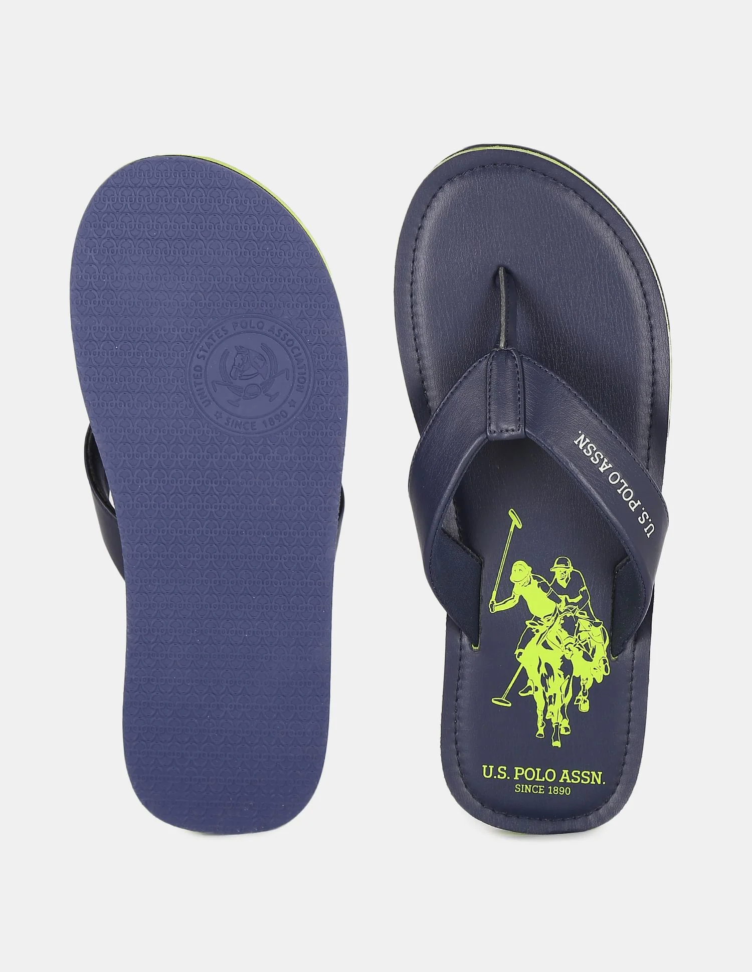 V-Strap Brand Print Non-Skid Irling Flip Flops - Image 4