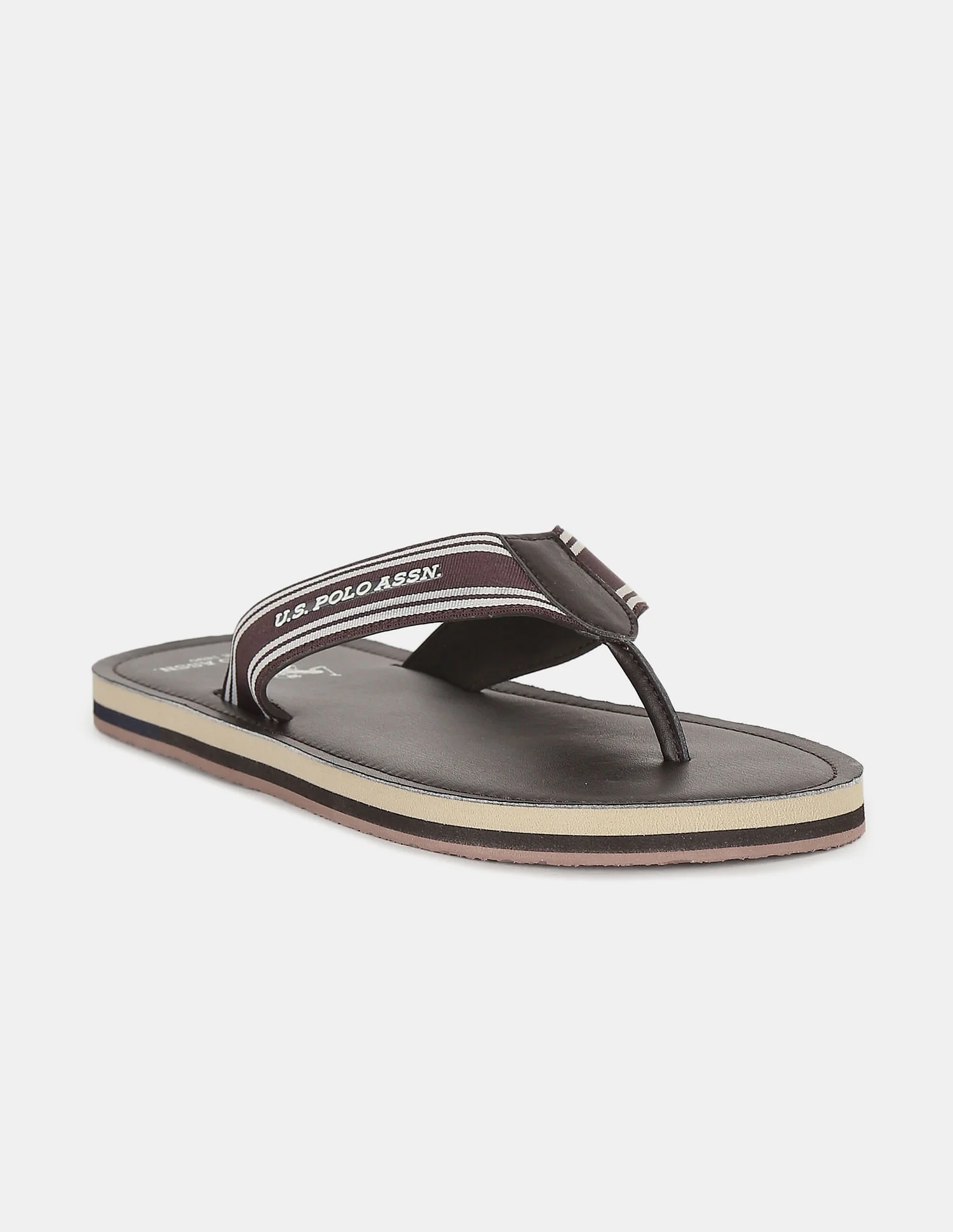 V-Strap Brand Print Non-Skid Ricard Flip Flops - Image 2