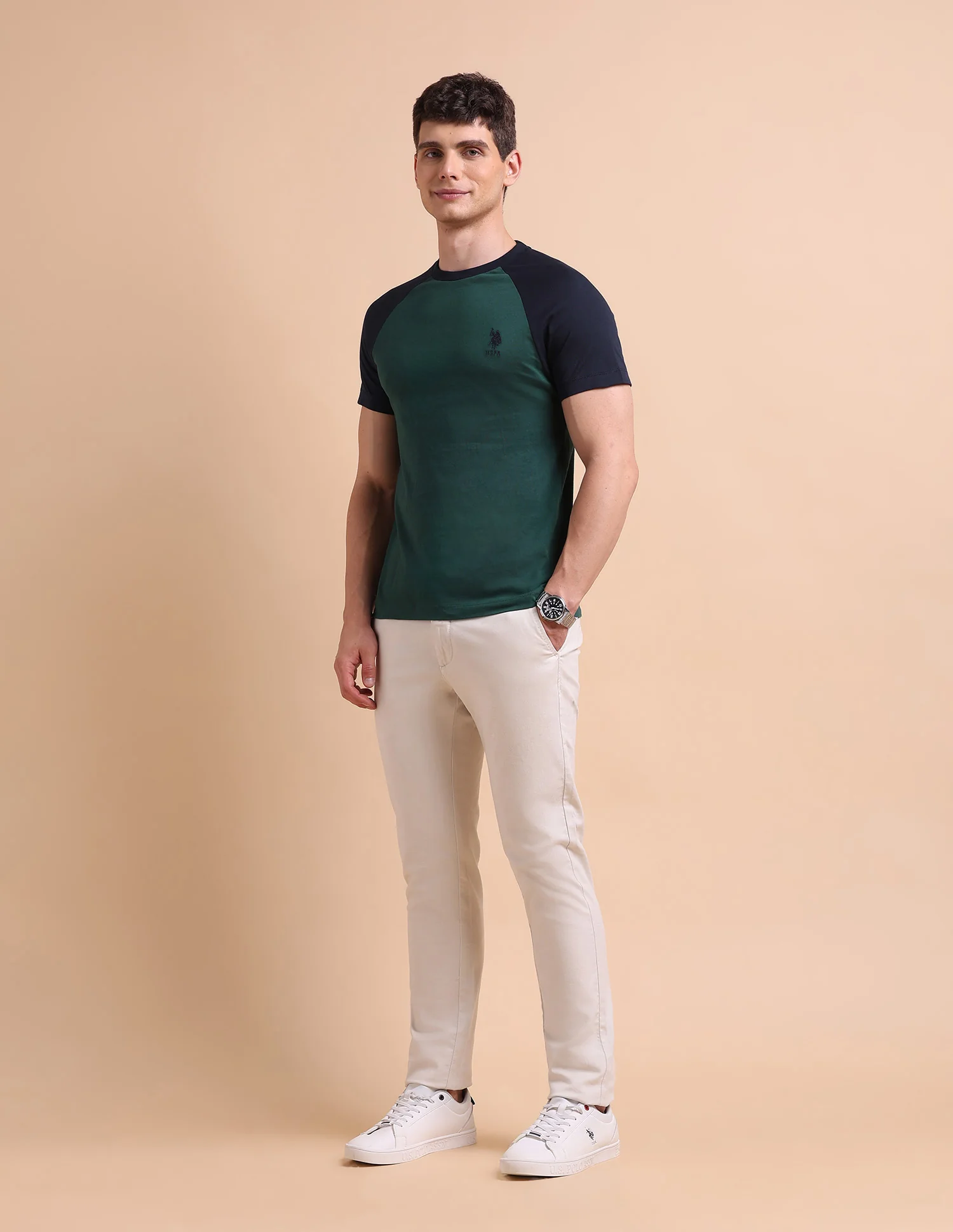 Varsity Colour Block T-Shirt - Image 3