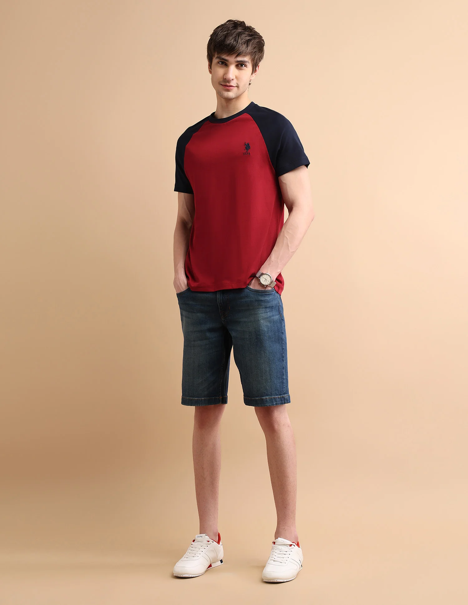 Varsity Colour Block T-Shirt - Image 3
