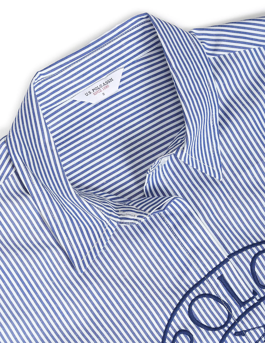 Vertical Stripe Embroidered Shirt - Image 2