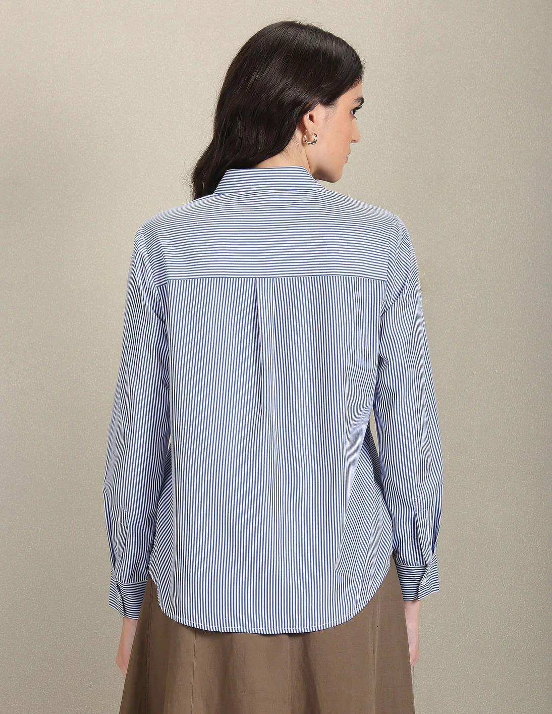 Vertical Stripe Embroidered Shirt - Image 5