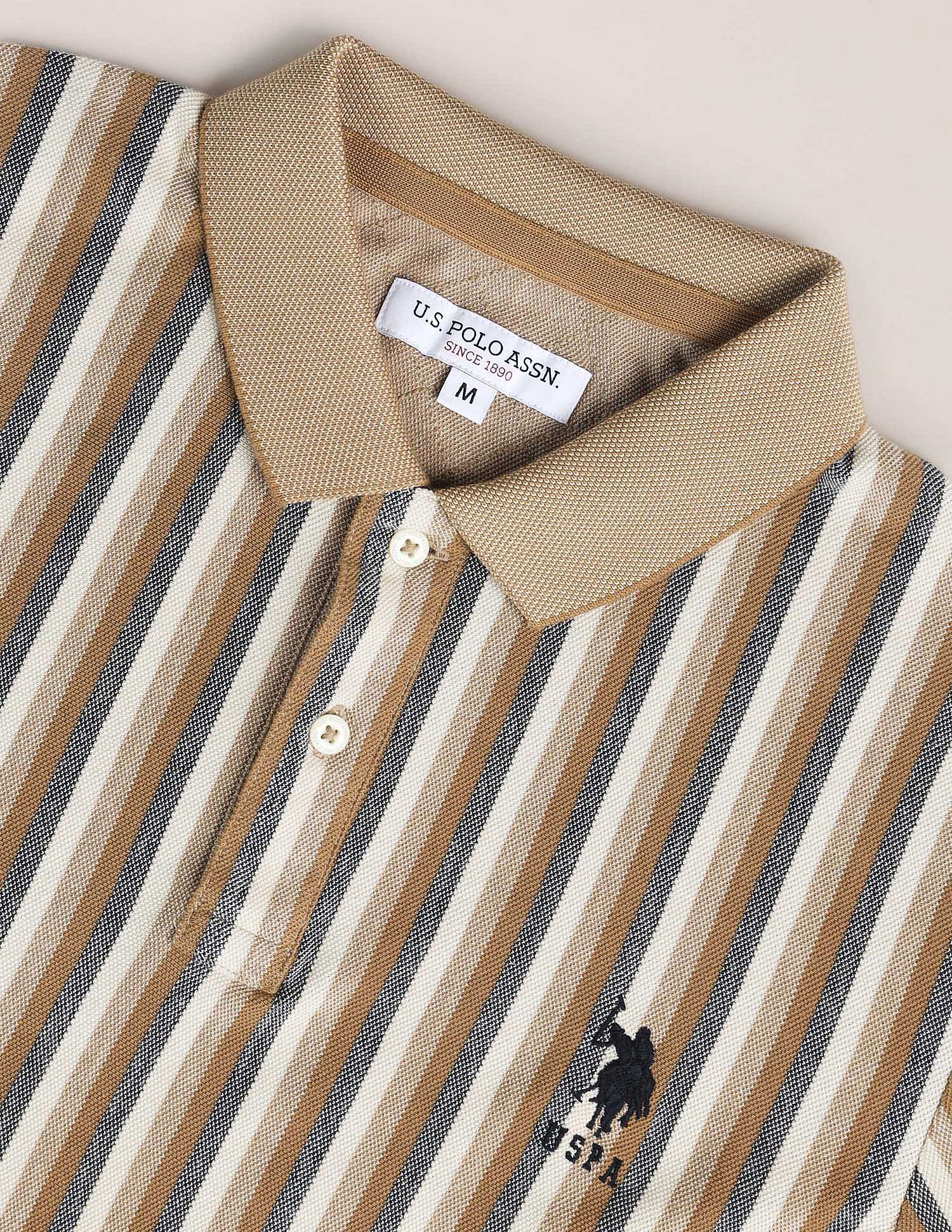 Vertical Stripe Logo Polo Shirt - Image 2