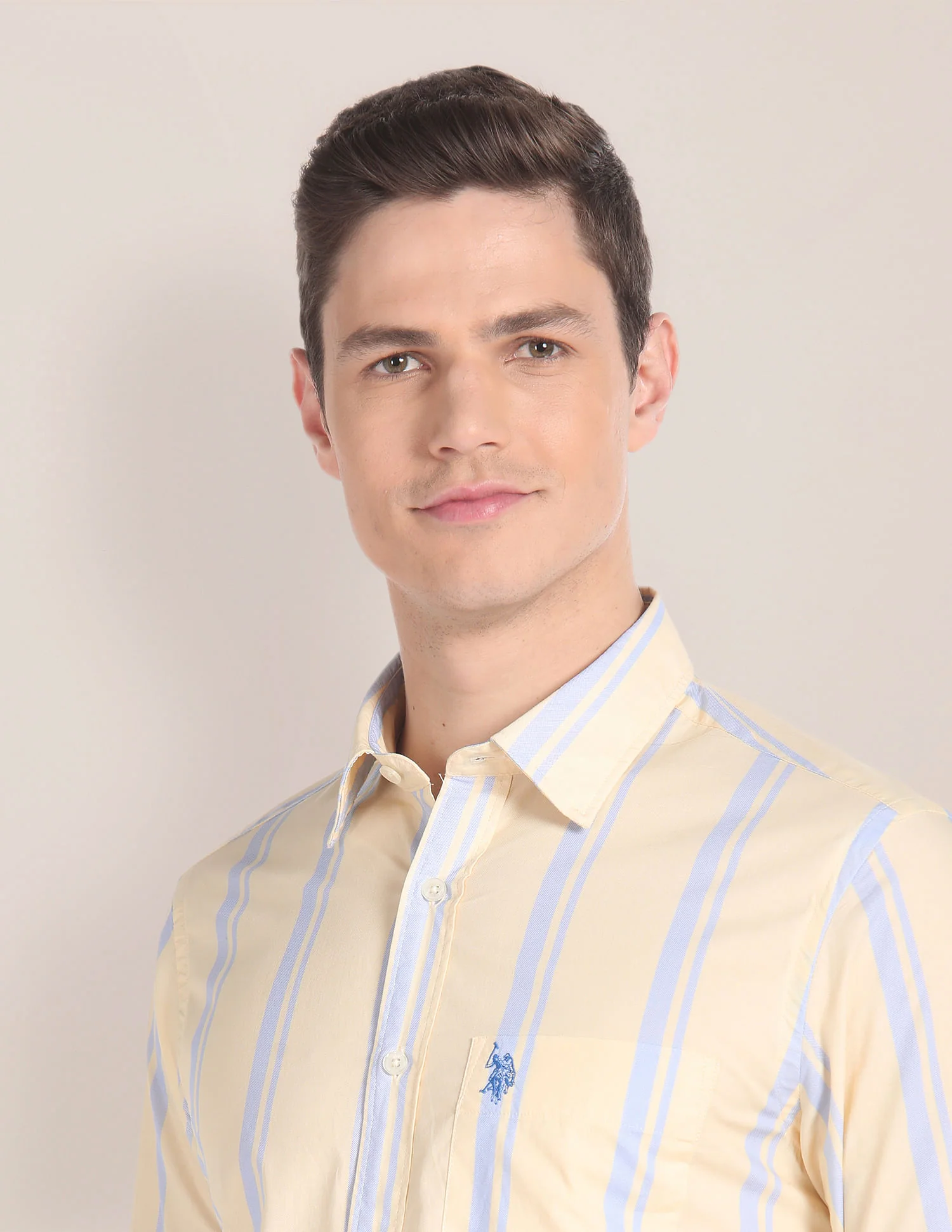 Vertical Stripe Oxford Shirt - Image 7
