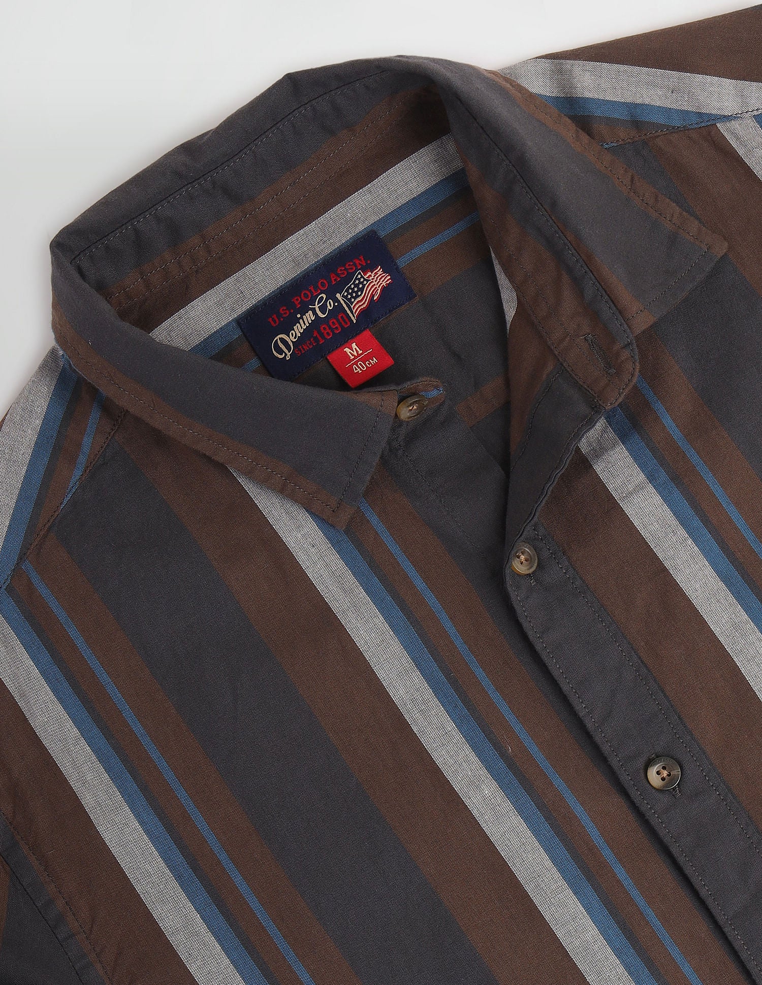 Vertical Stripe Slim Fit Shirt - Image 2