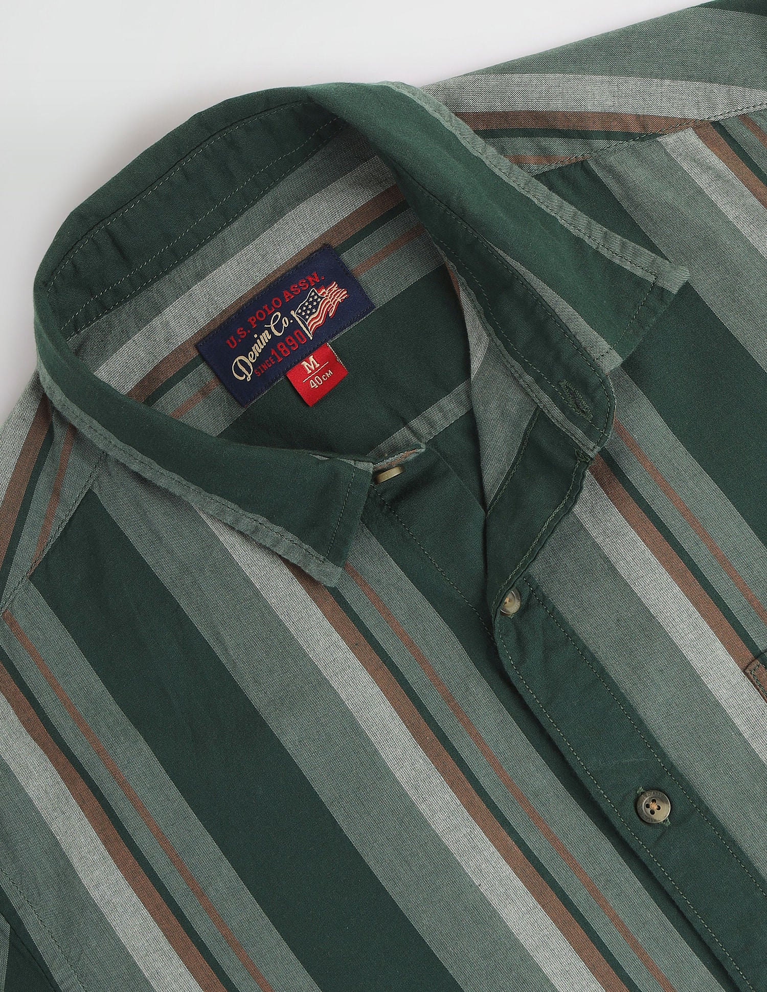 Vertical Stripe Slim Fit Shirt - Image 2