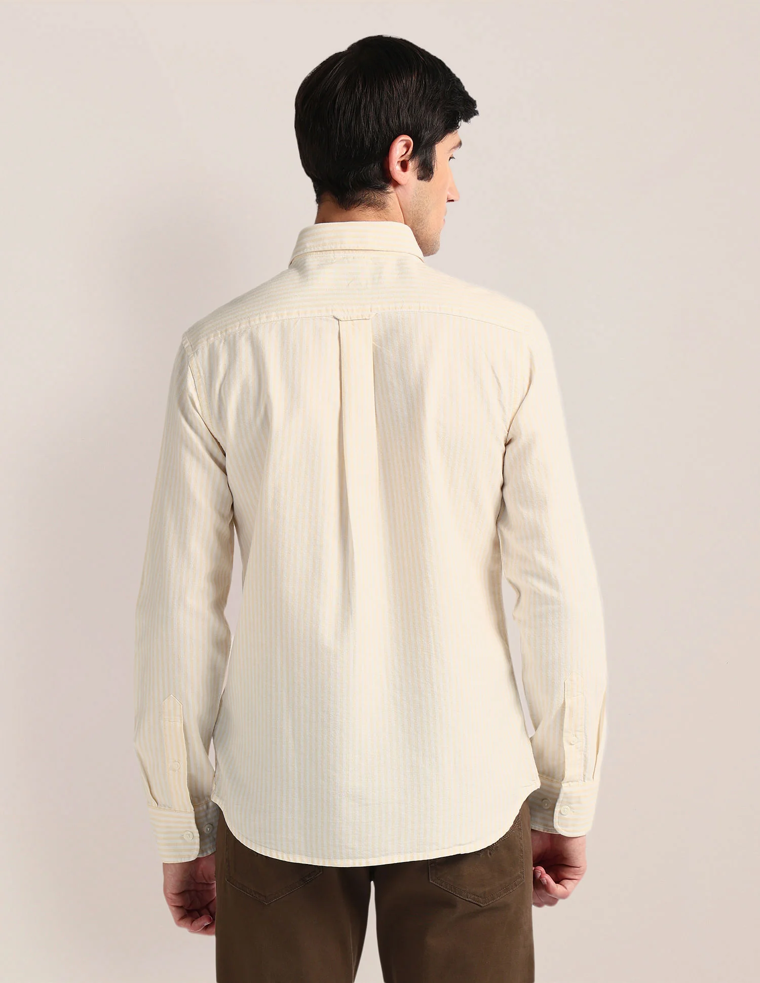 Vertical Stripe Tailored Fit Shirt - Image 5