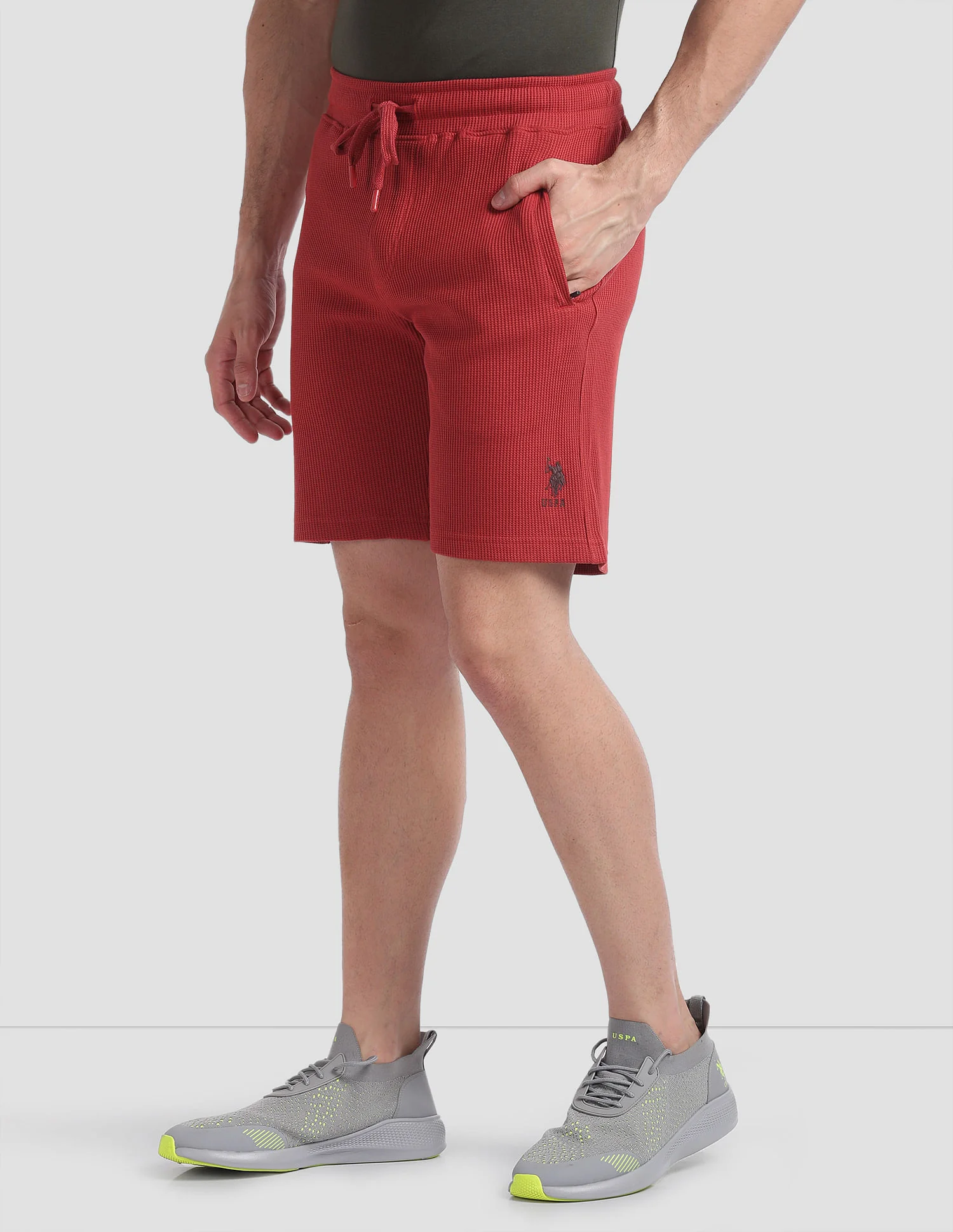 Waffle Knit Textured LS005 Lounge Shorts - Pack Of 1 - Image 4