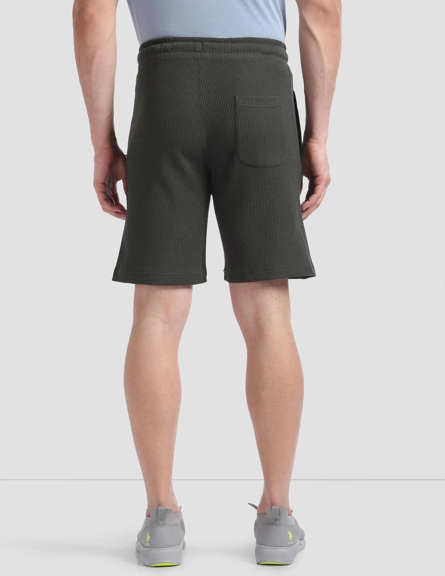 Waffle Knit Textured LS005 Lounge Shorts - Pack Of 1 - Image 5
