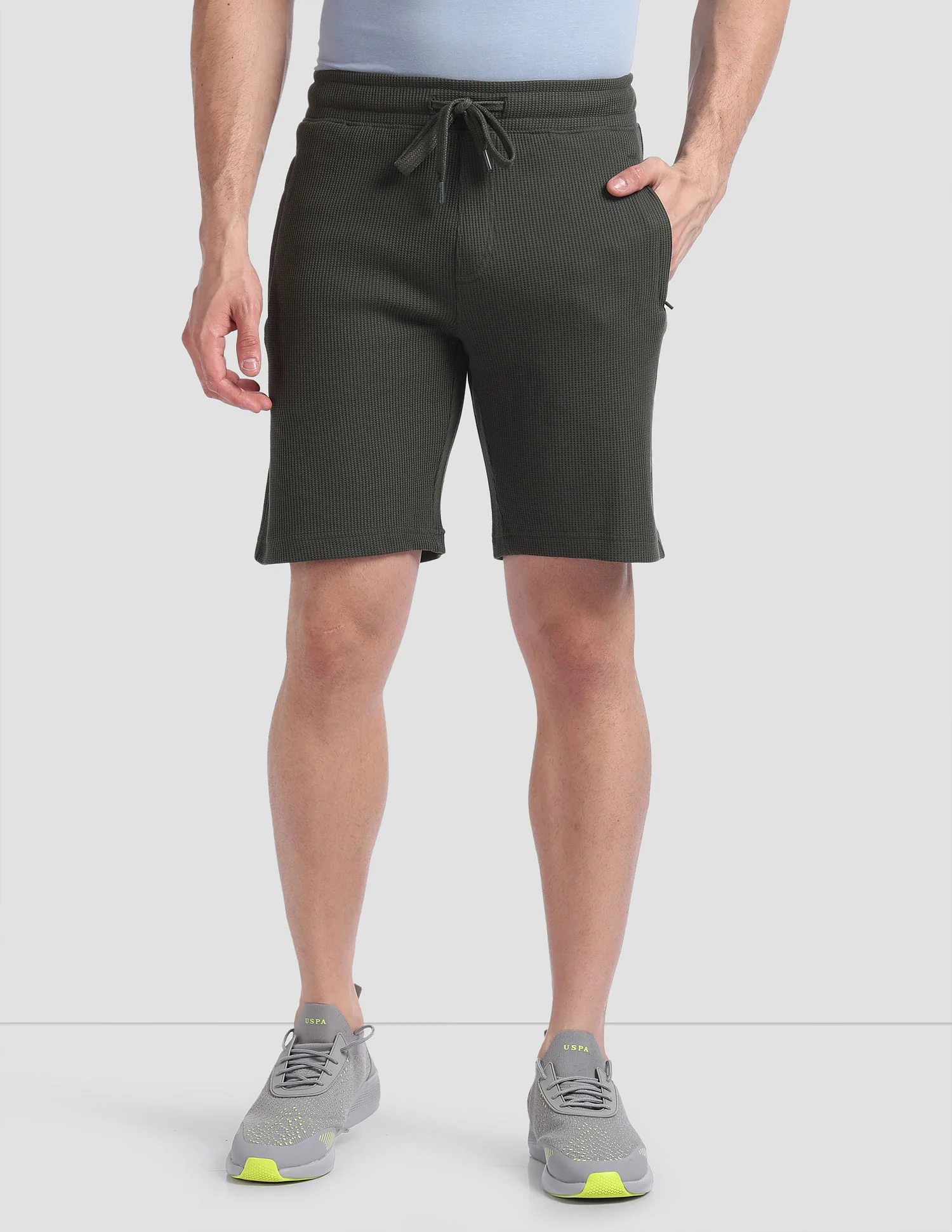 Waffle Knit Textured LS005 Lounge Shorts - Pack Of 1 - Image 6