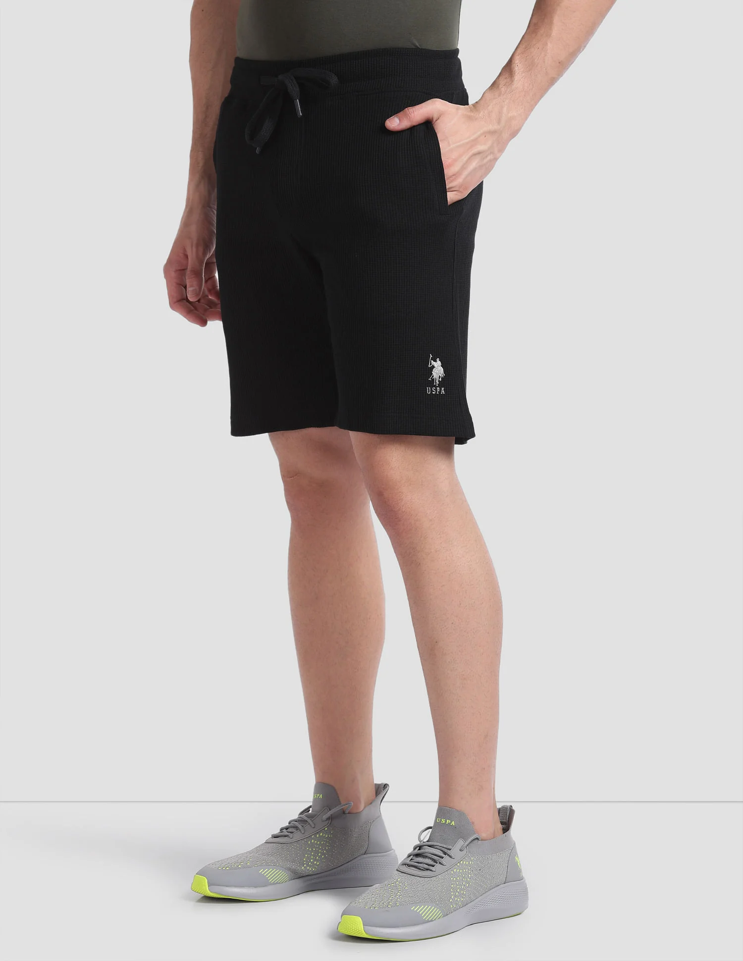 Waffle Knit Textured LS005 Lounge Shorts - Pack Of 1 - Image 4