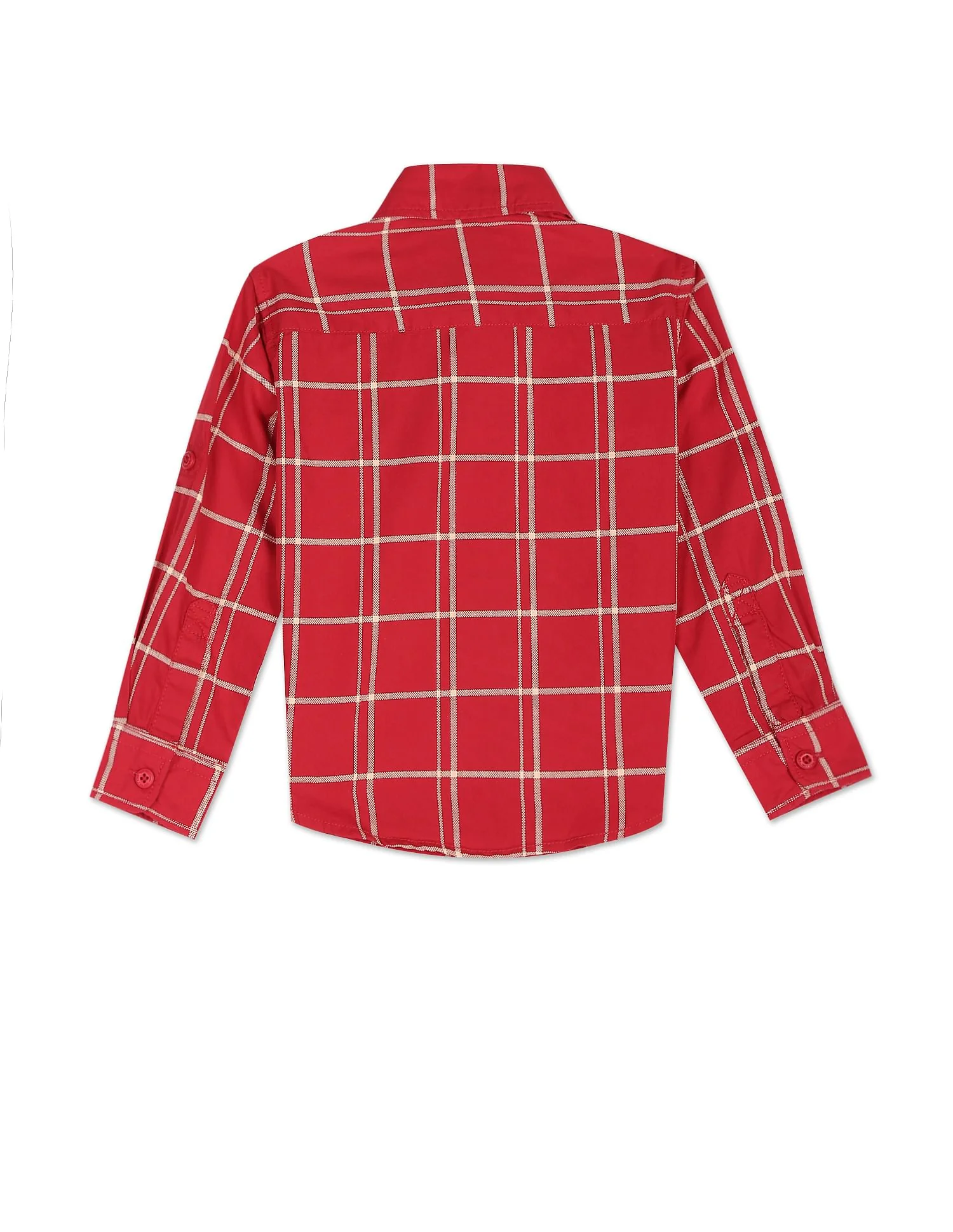 Windowpane Check Cotton Shirt - Image 2