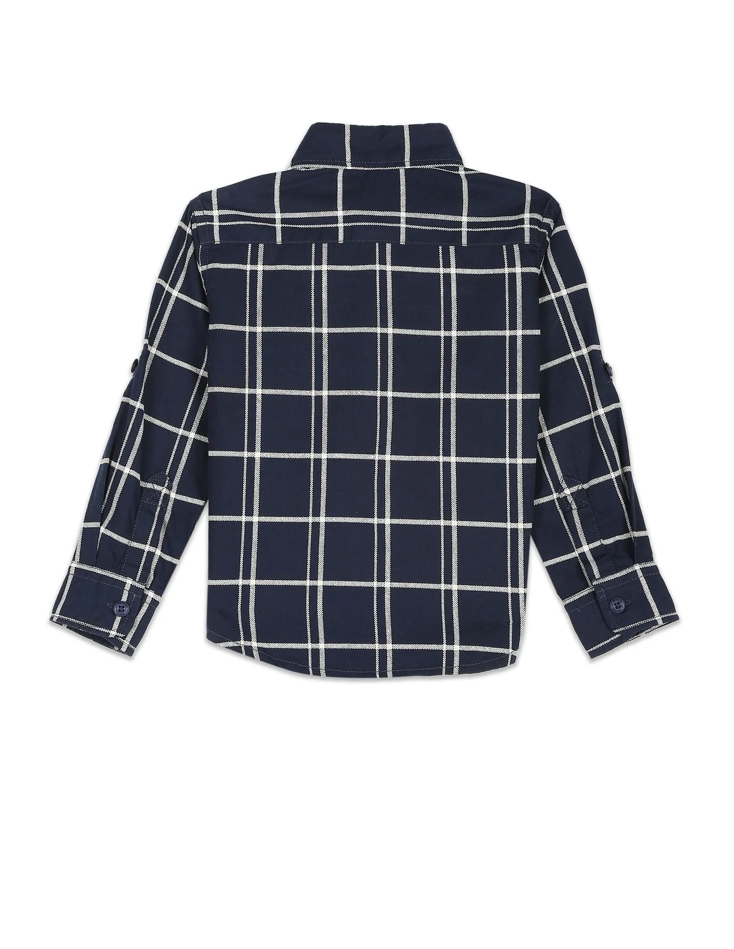 Windowpane Check Cotton Shirt - Image 2