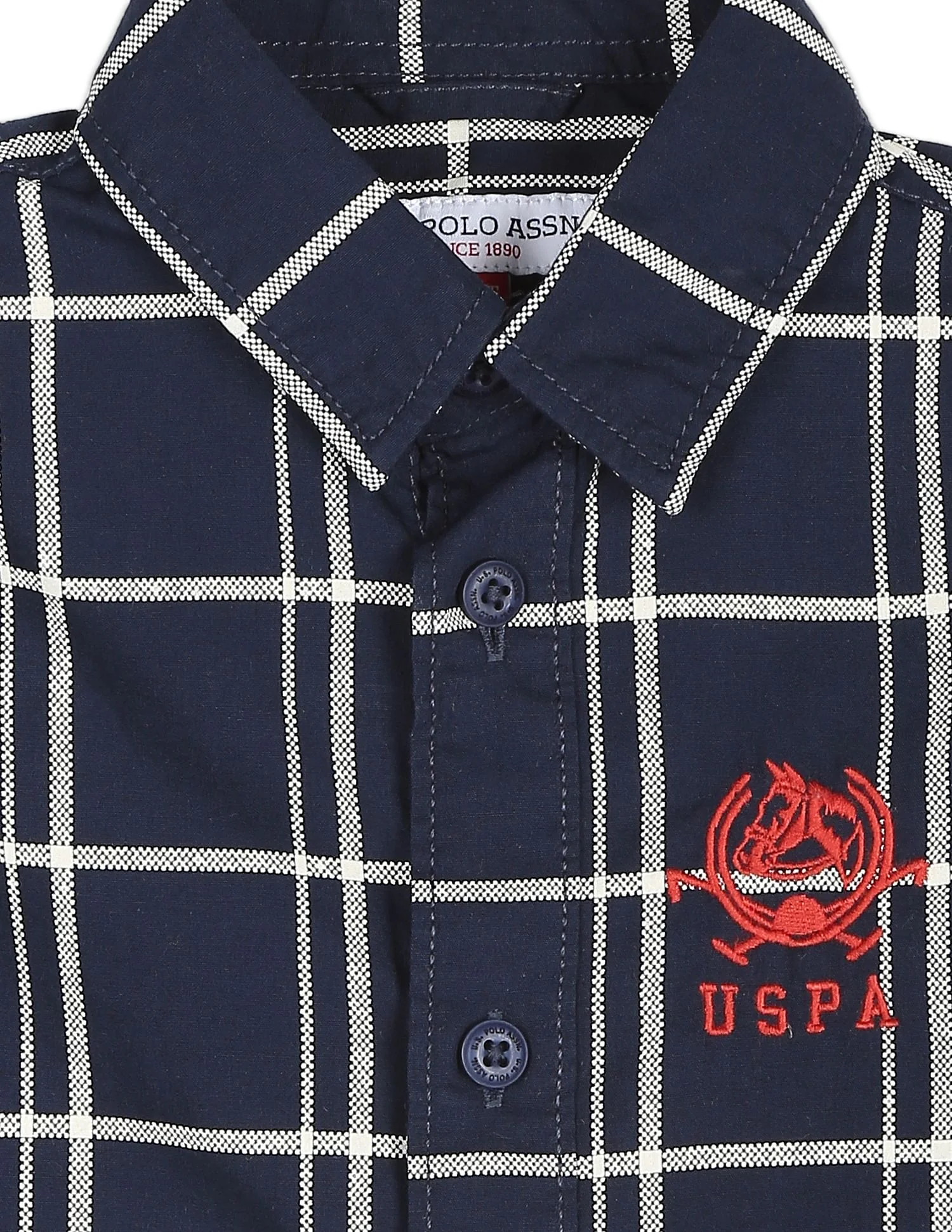 Windowpane Check Cotton Shirt - Image 3