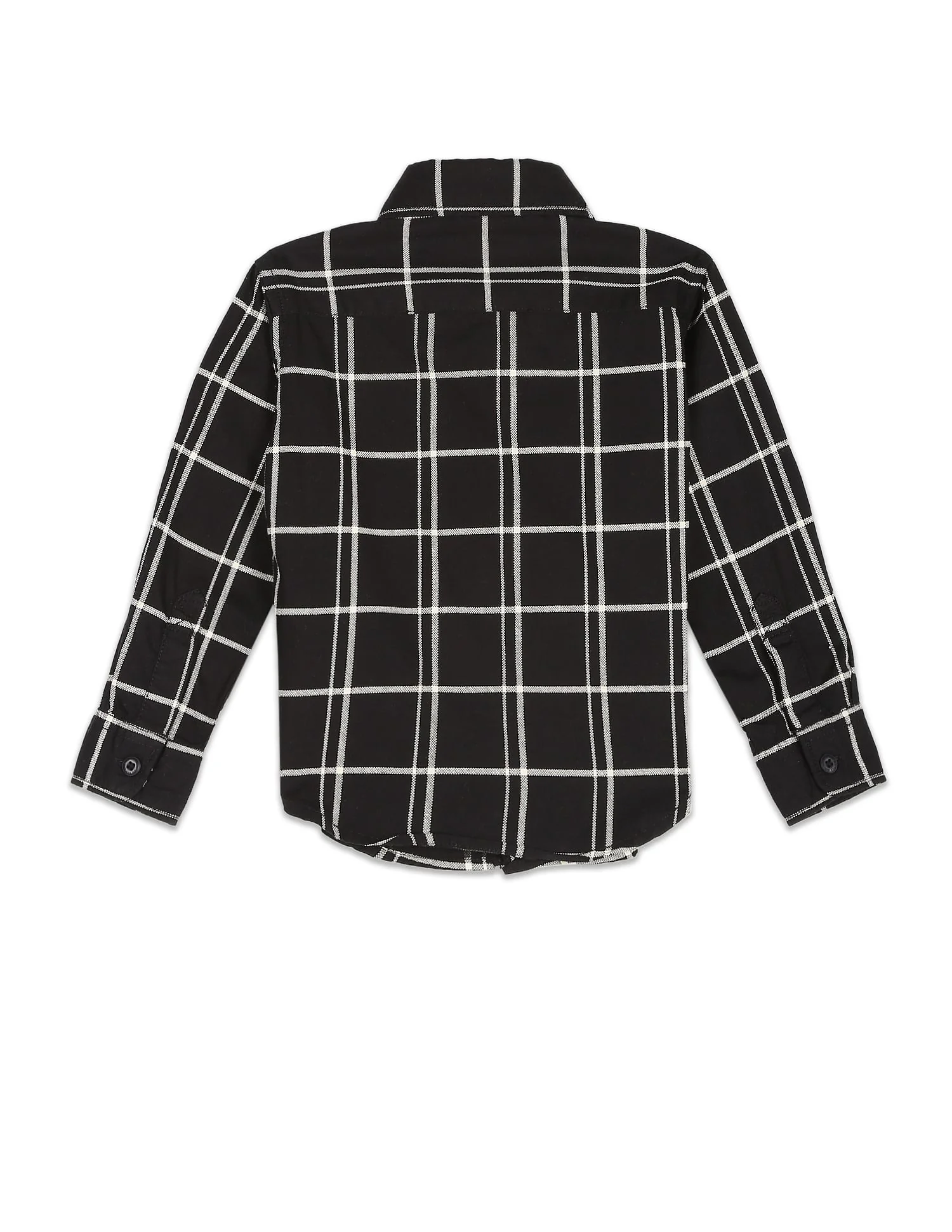 Windowpane Check Cotton Shirt - Image 2