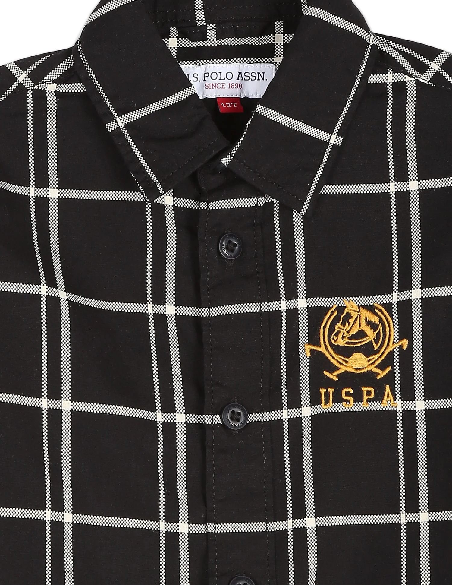 Windowpane Check Cotton Shirt - Image 3