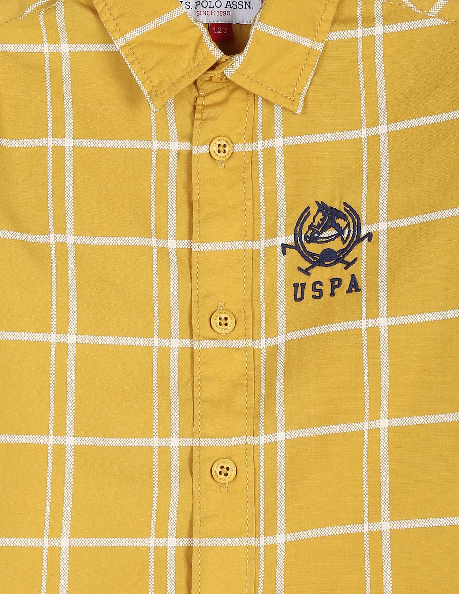 Windowpane Check Cotton  Shirt - Image 3
