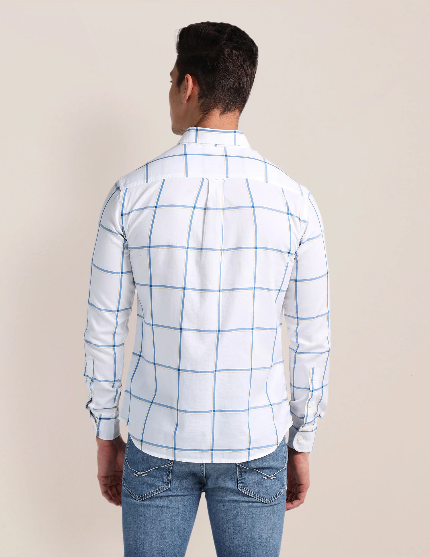 Windowpane Check Dobby Shirt - Image 5