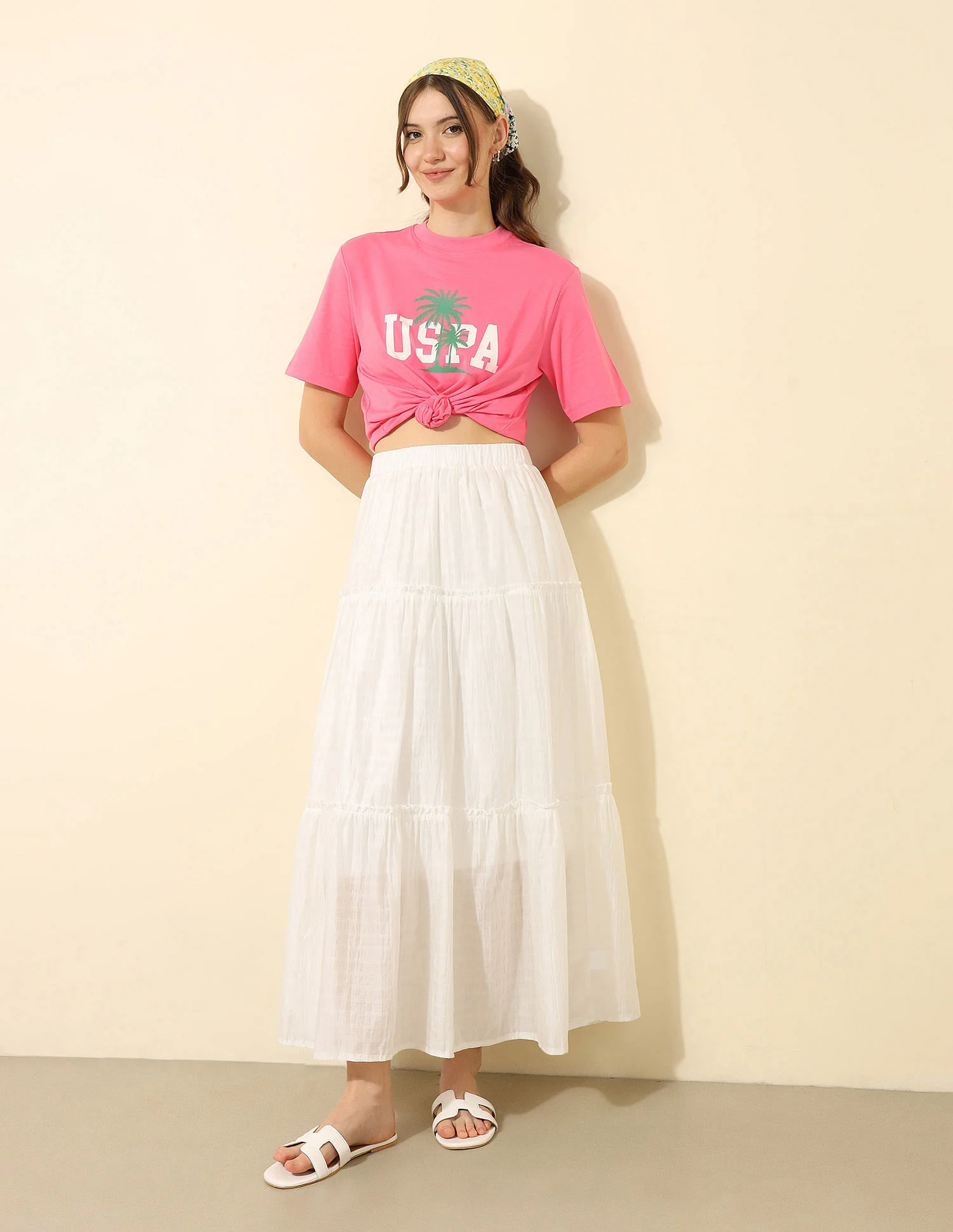 Boxy Fit Brand Printed T-Shirt - Image 3