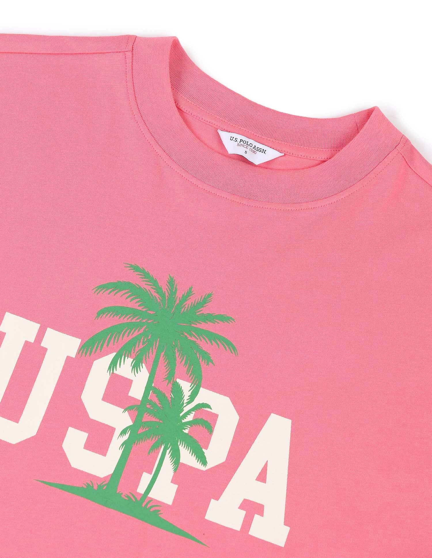 Boxy Fit Brand Printed T-Shirt - Image 8