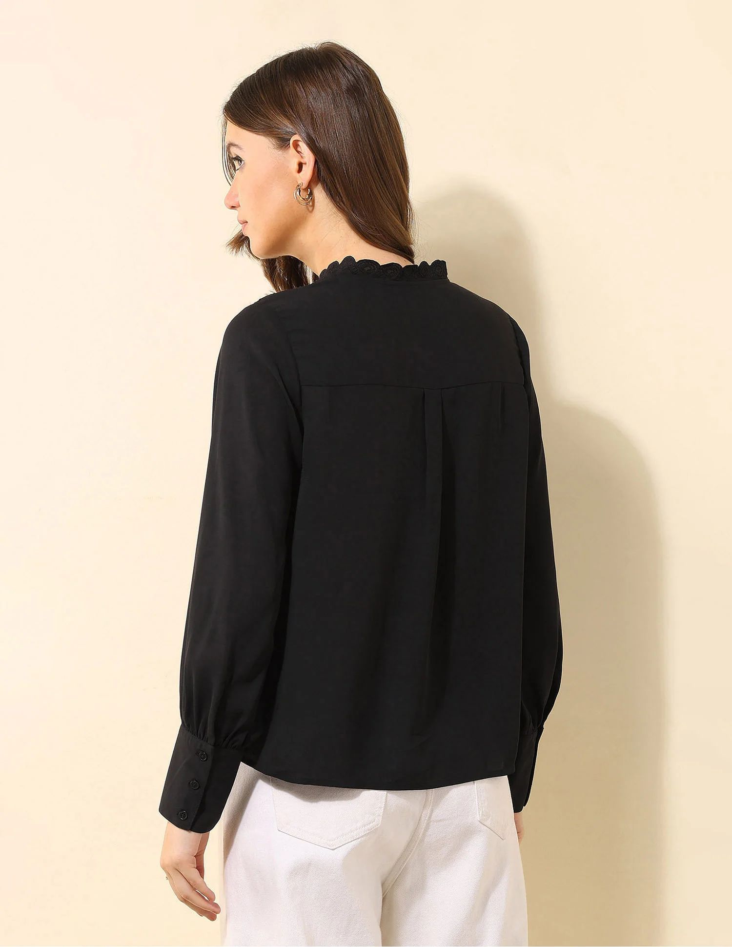 Embroidered Yoke Top - Image 5