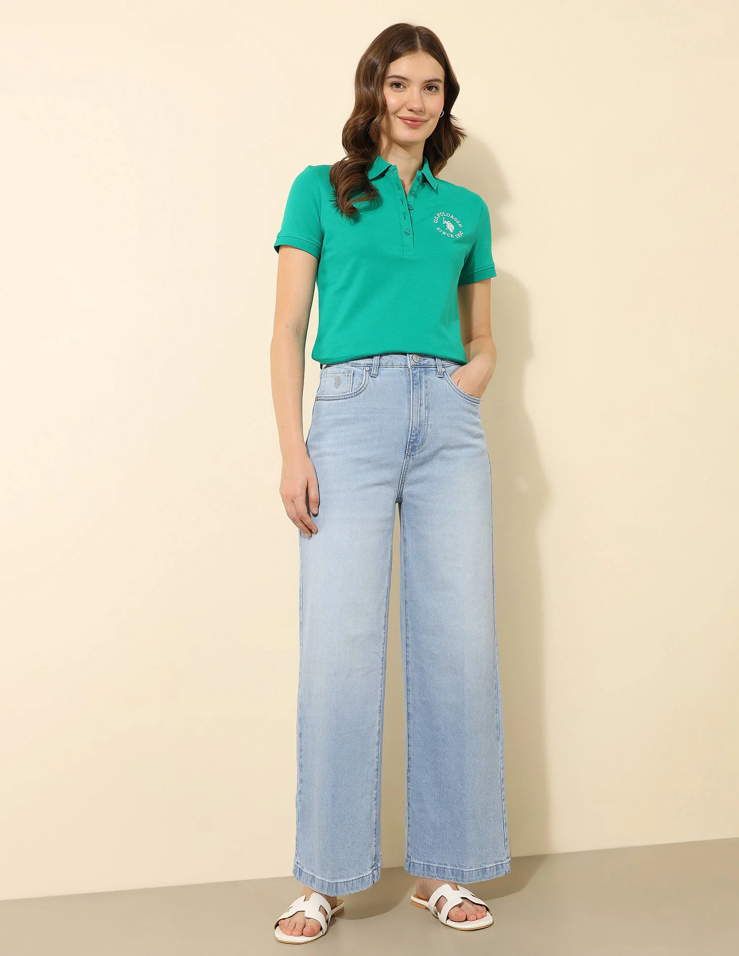 High Rise Wide Leg Jeans - Image 3