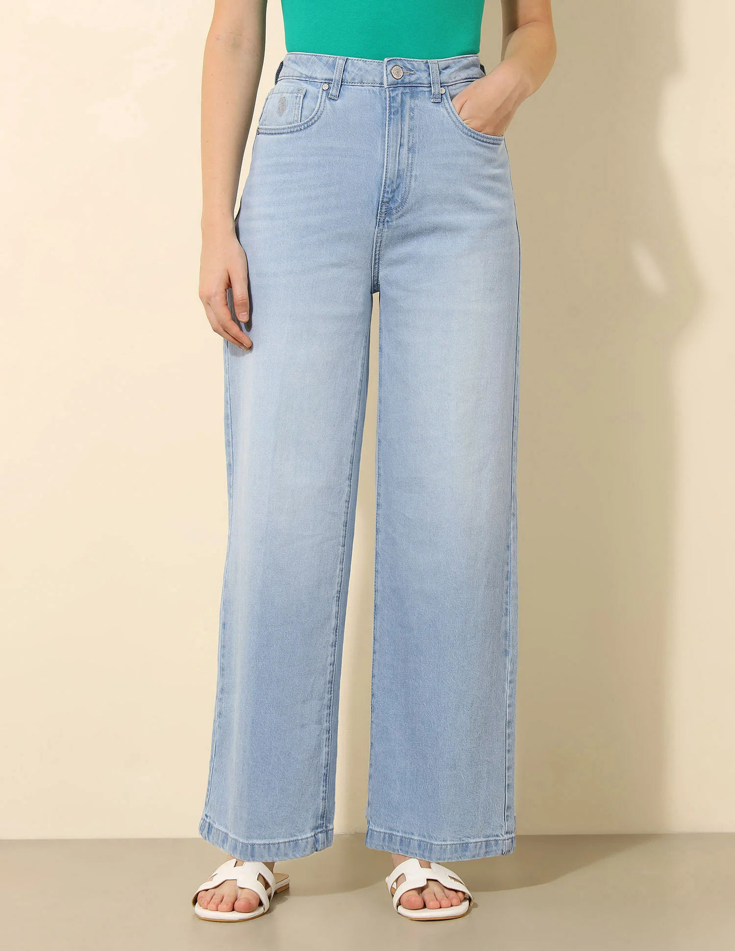 High Rise Wide Leg Jeans - Image 6