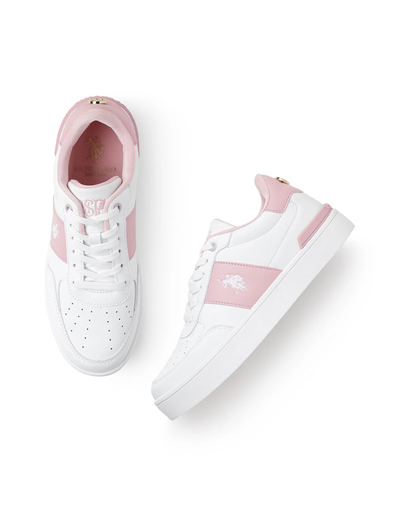 Women Metallic Logo Uno Sneakers - Image 3