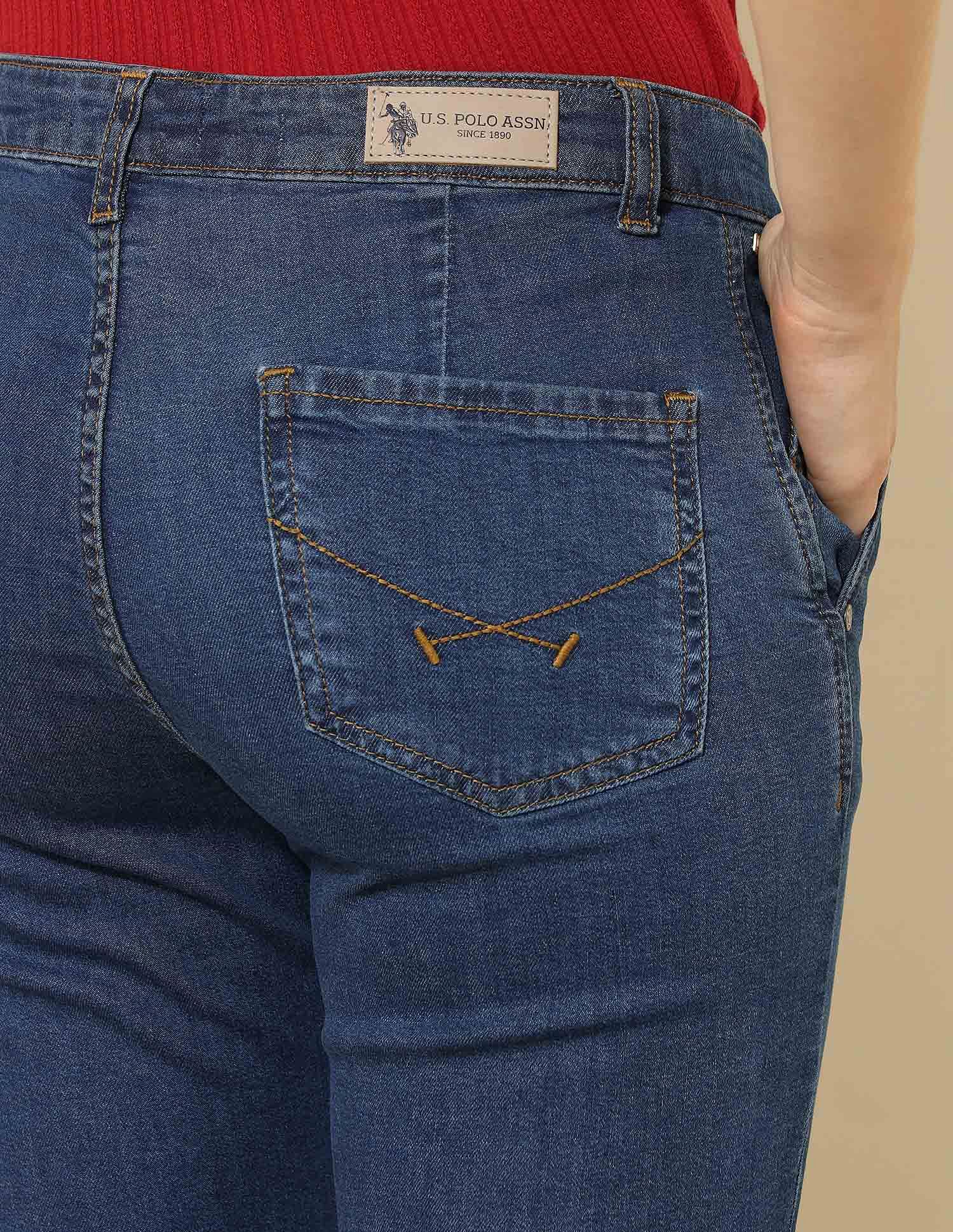 Mid Rise Bootcut Jeans - Image 8