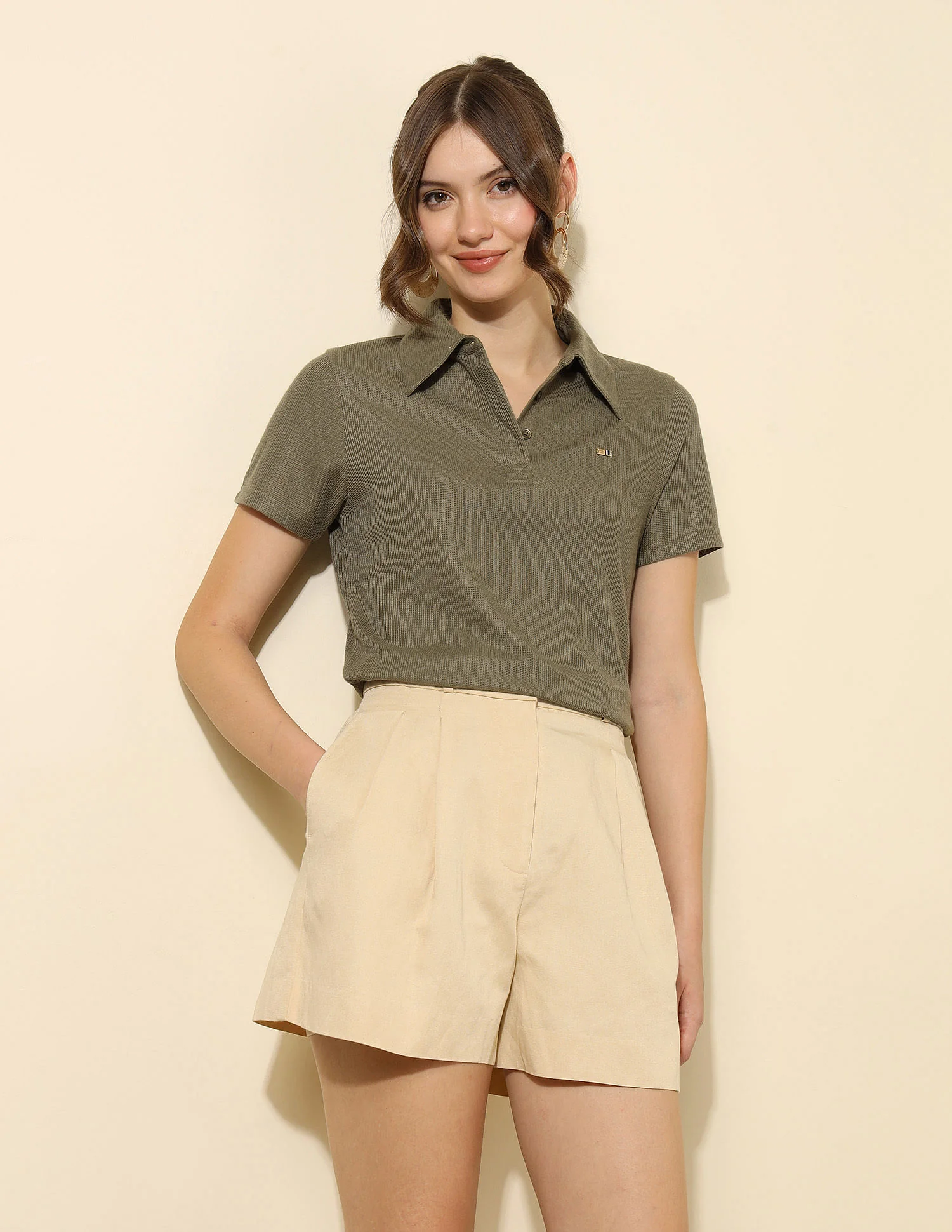 Regular Fit Solid Polo Shirt