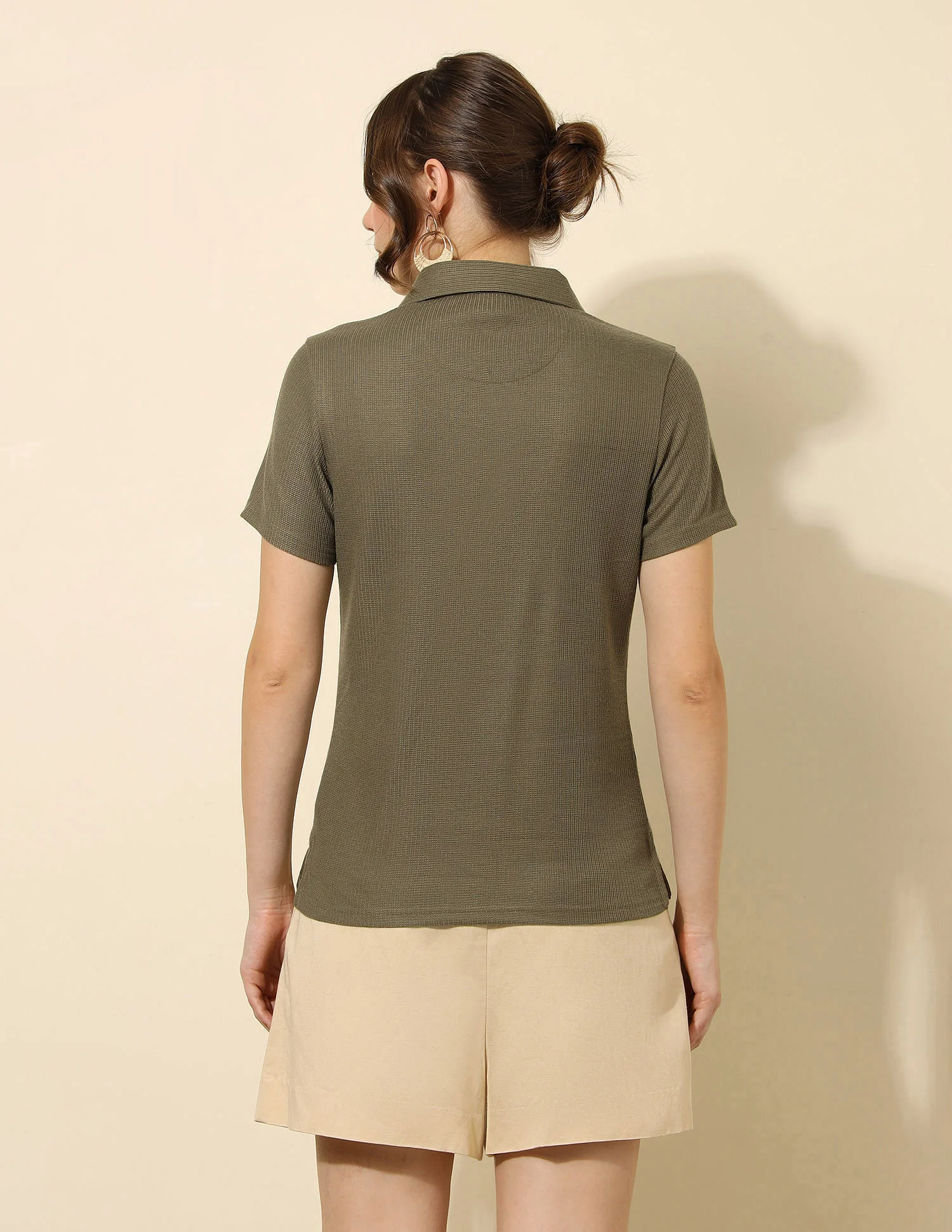 Regular Fit Solid Polo Shirt - Image 5