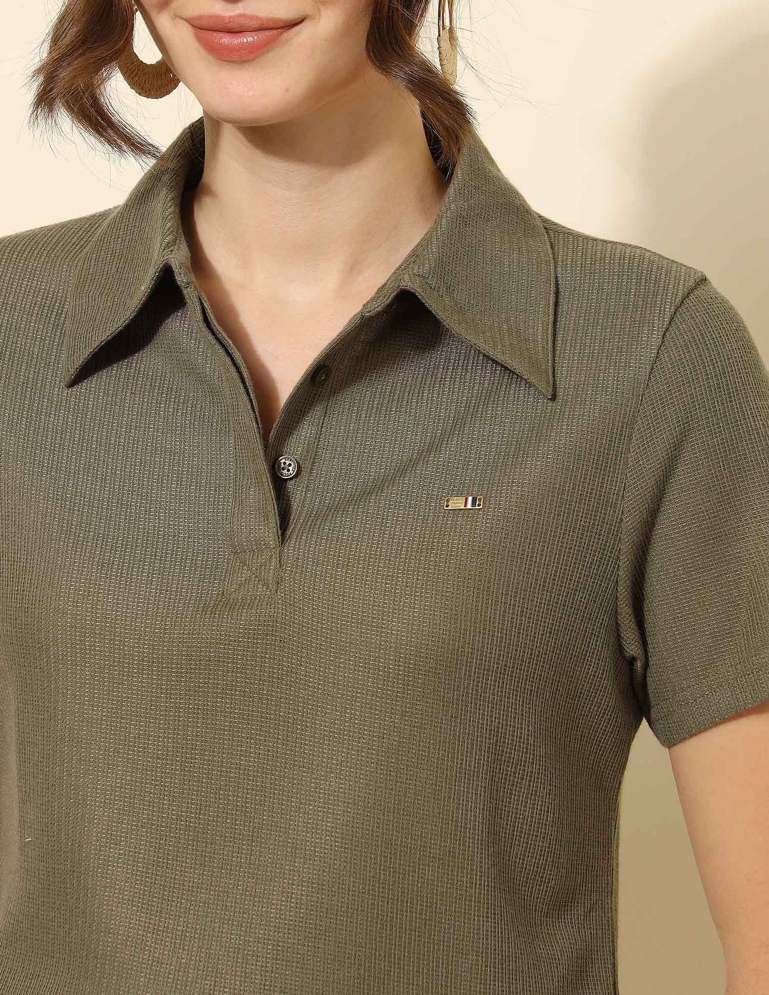 Regular Fit Solid Polo Shirt - Image 7