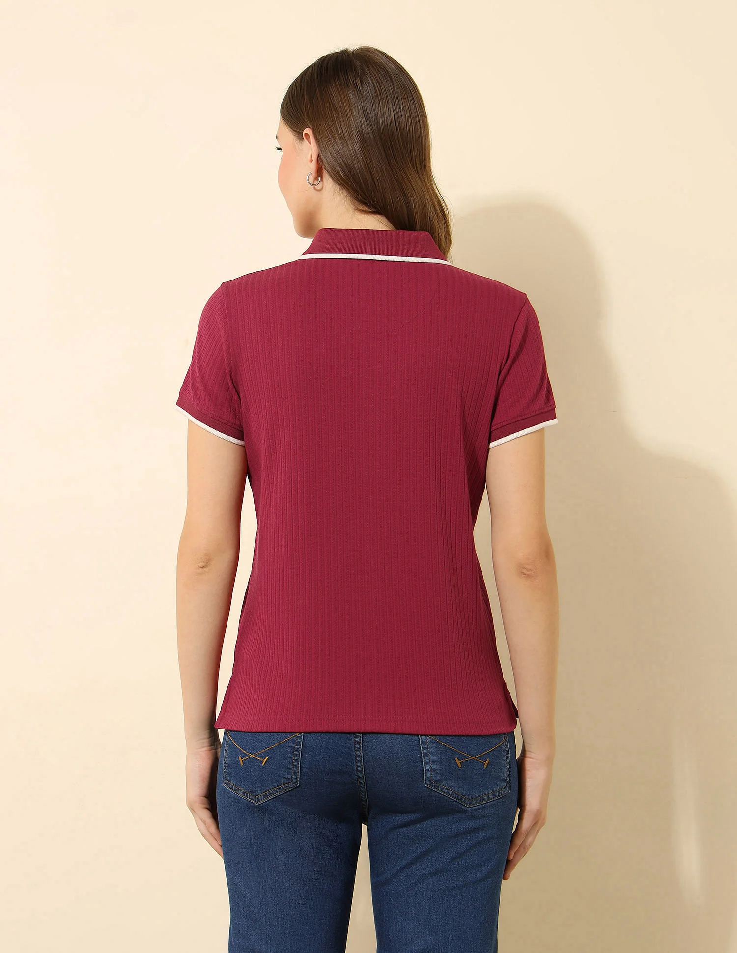 Regular Fit Textured Polo Shirt - Image 5