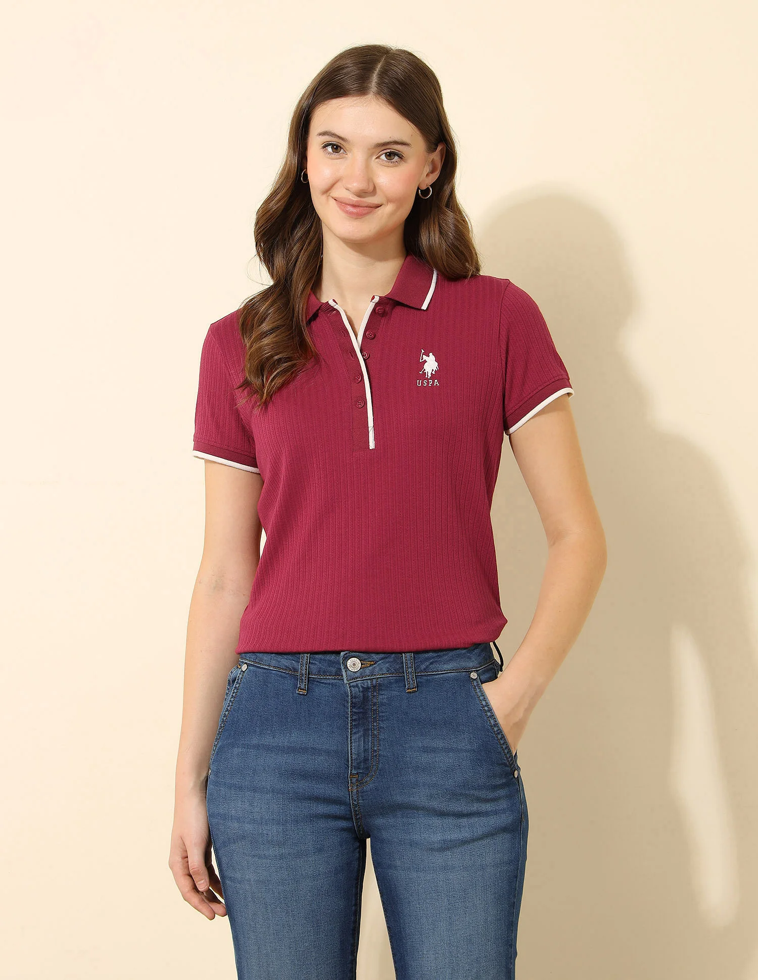 Regular Fit Textured Polo Shirt - Image 6