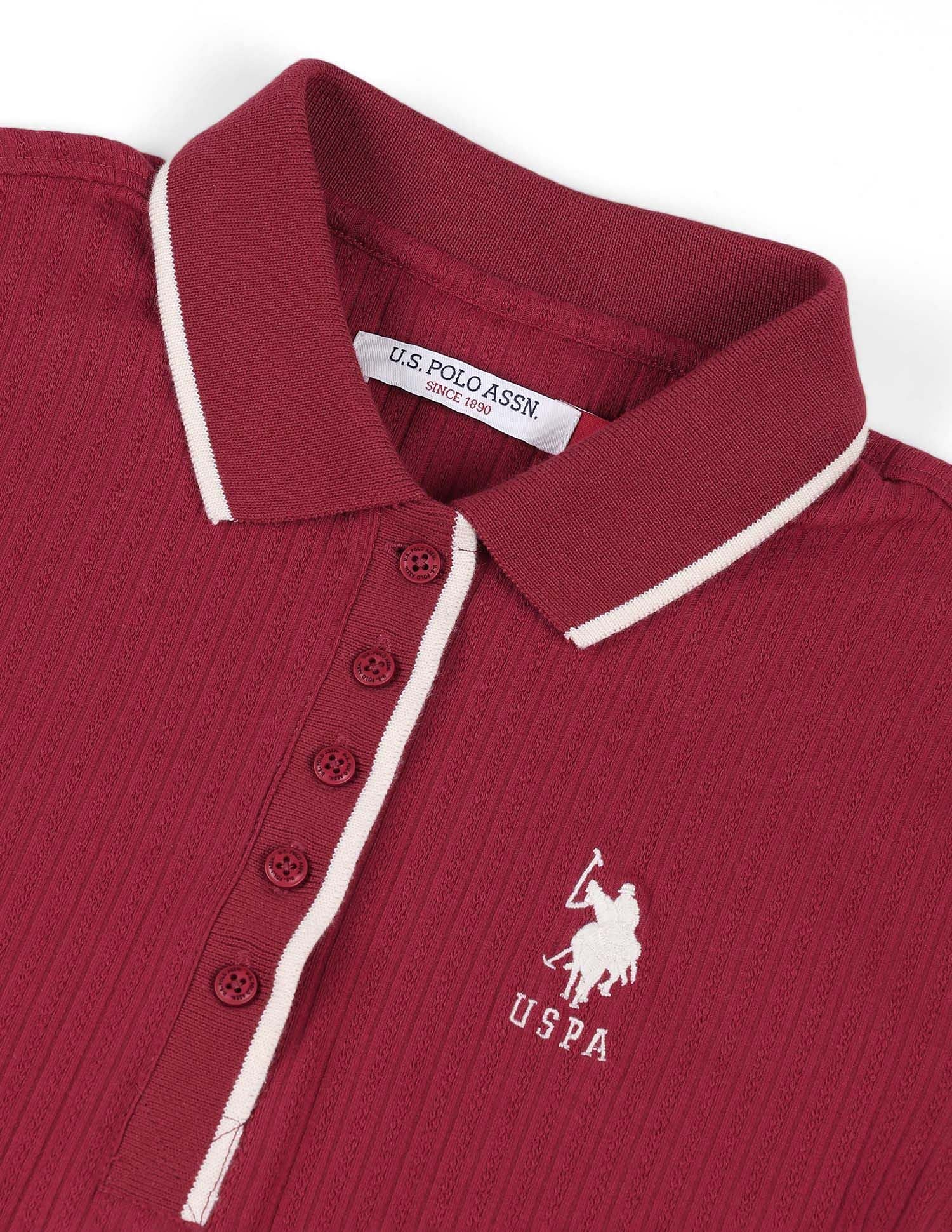 Regular Fit Textured Polo Shirt - Image 8