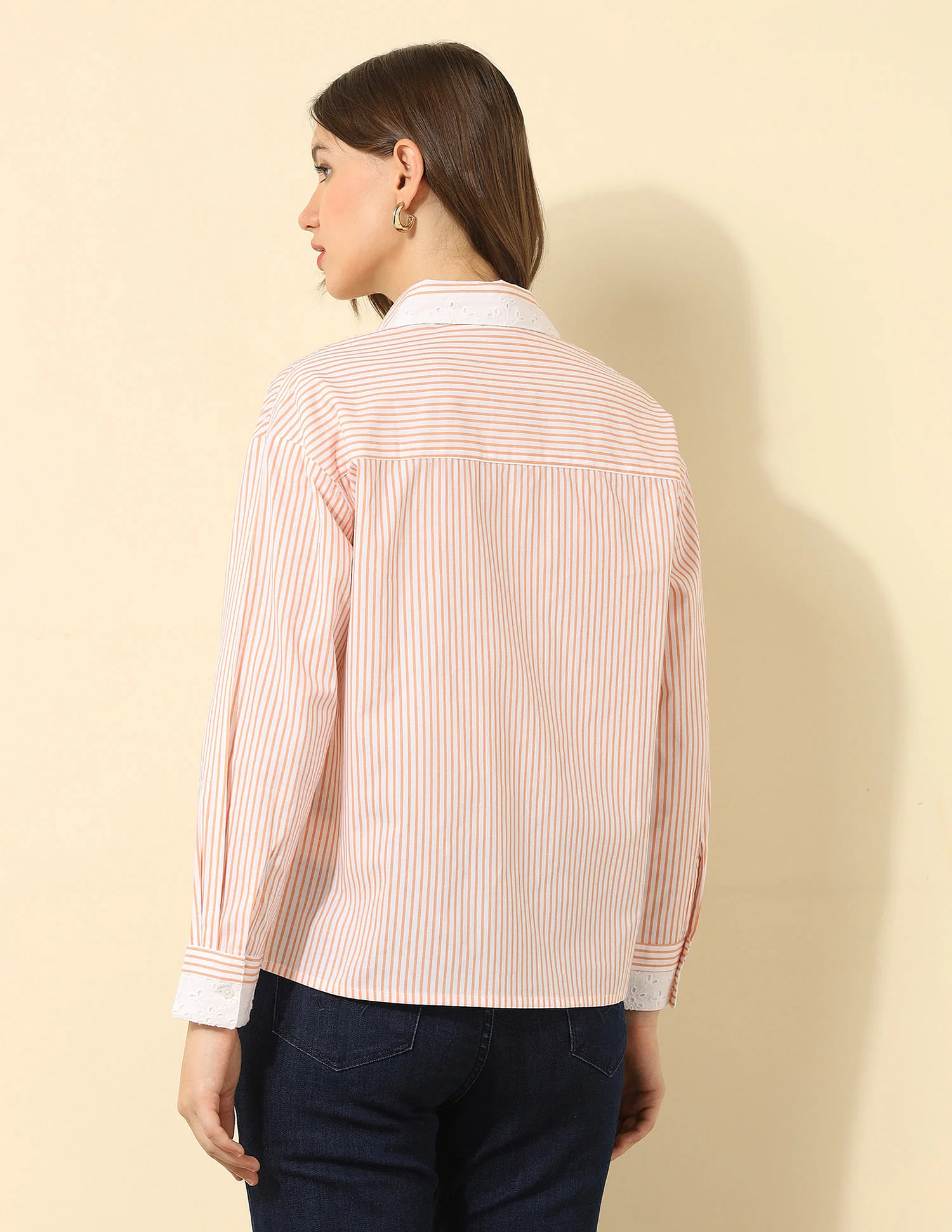Vertical Striped Regular Fit Shirt - Image 5