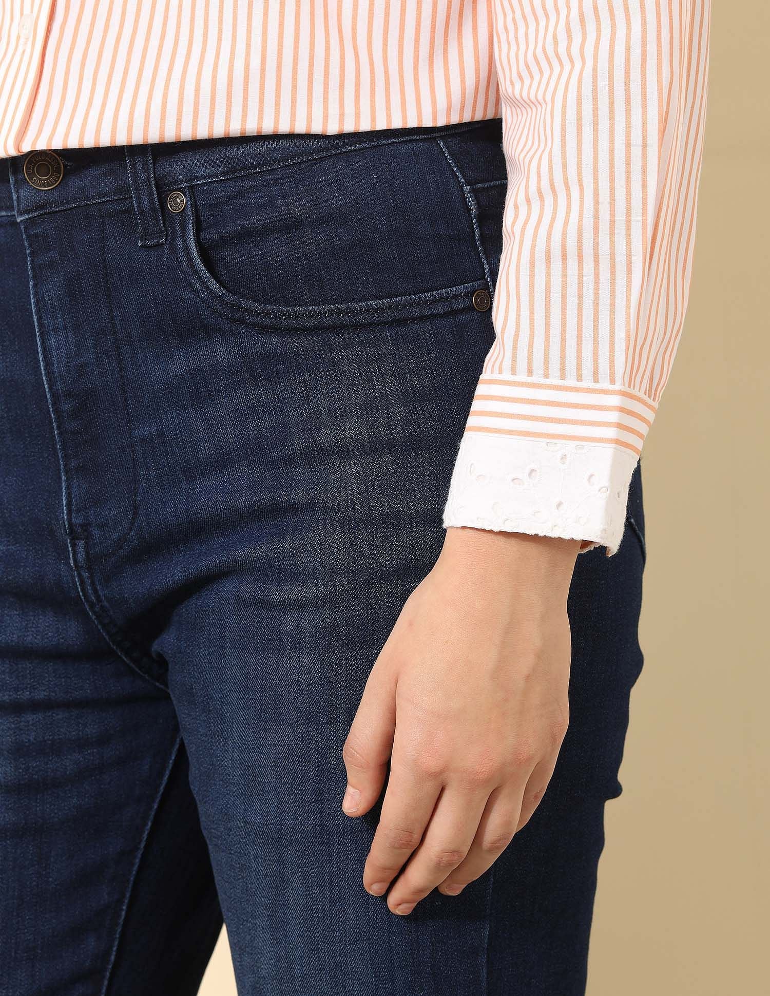 Vertical Striped Regular Fit Shirt - Image 9