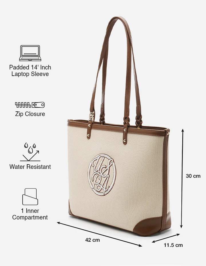 Ava Monogram Tote Bag - Image 3