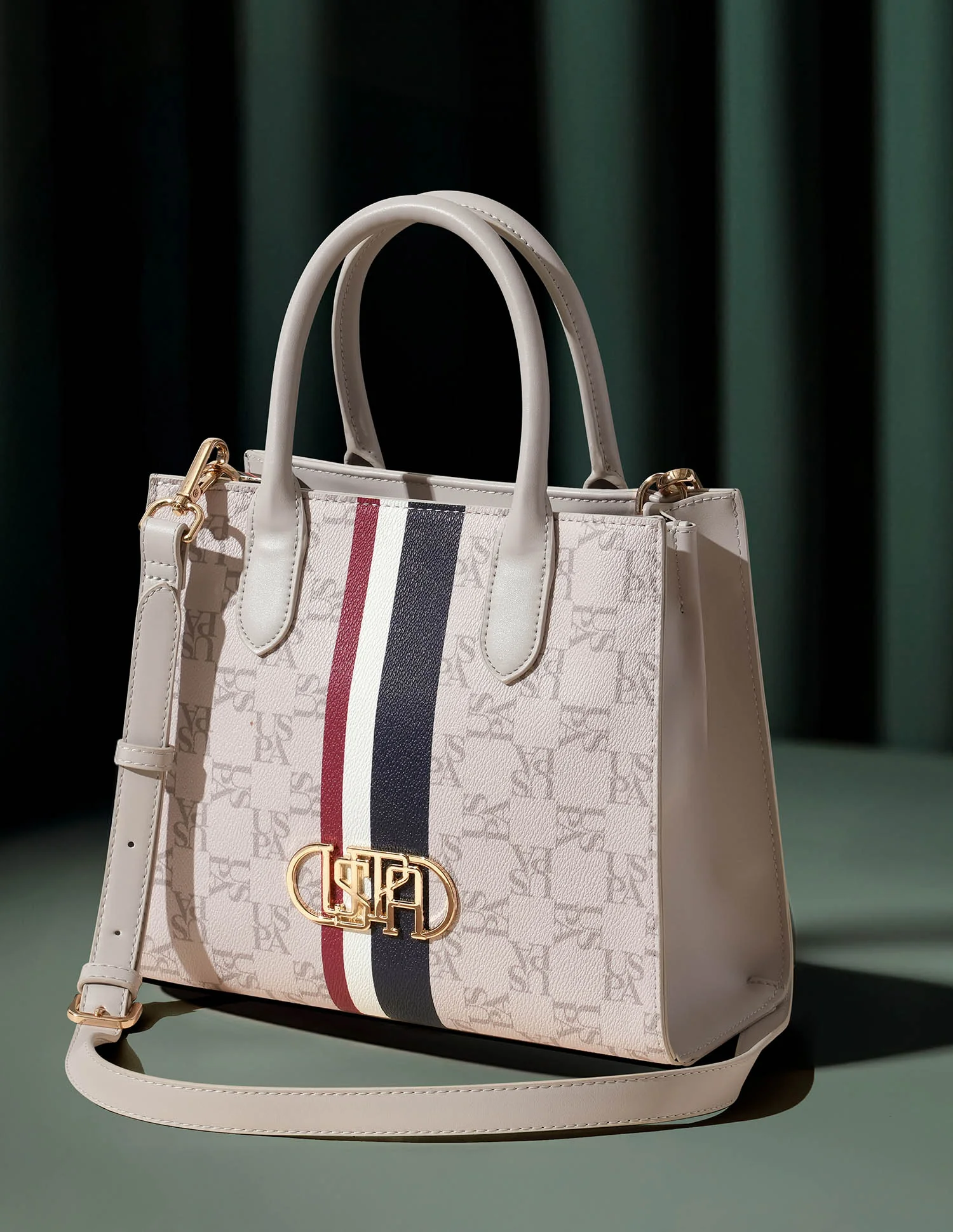 Carol Monogram Satchel Bag - Image 2
