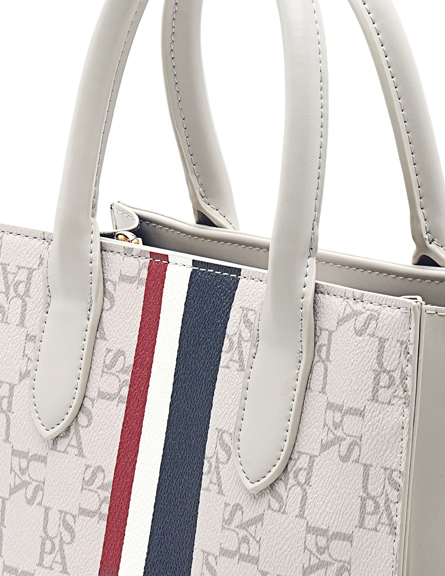 Carol Monogram Satchel Bag - Image 9