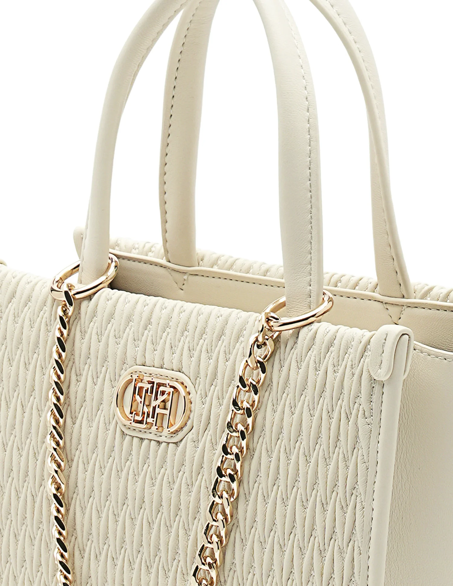 Chloe Textured Satchel Bag - Image 8