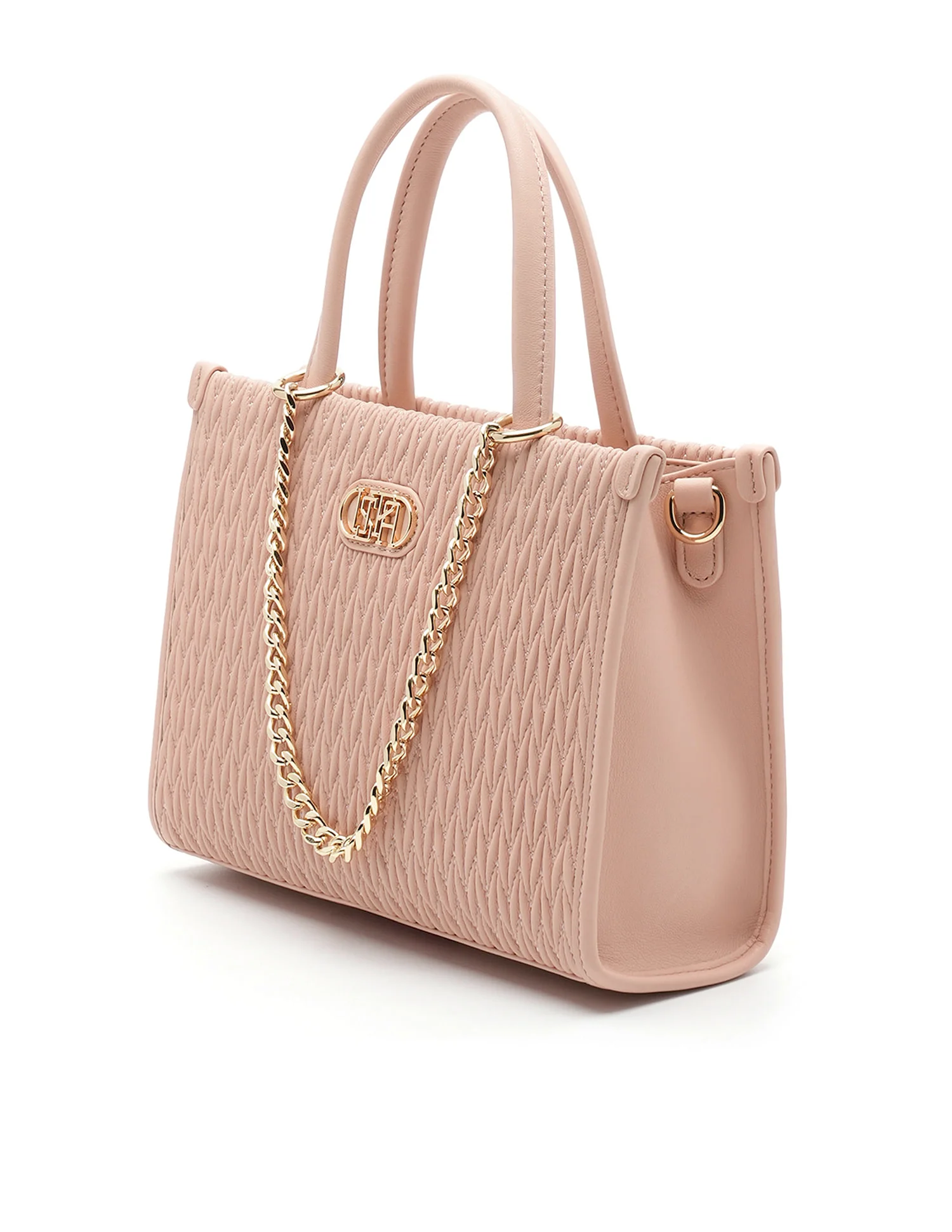 Chloe Textured Satchel Bag - Image 4