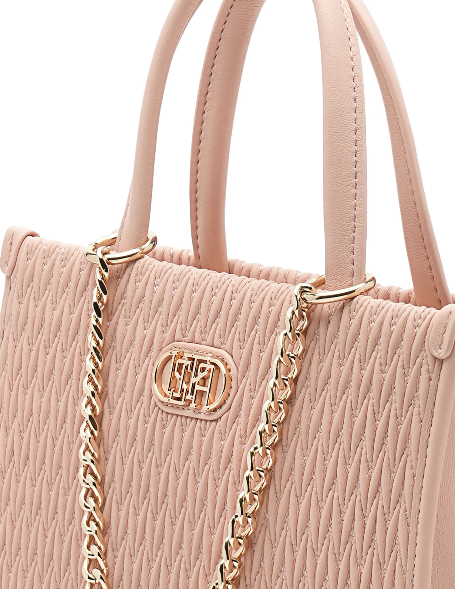 Chloe Textured Satchel Bag - Image 8