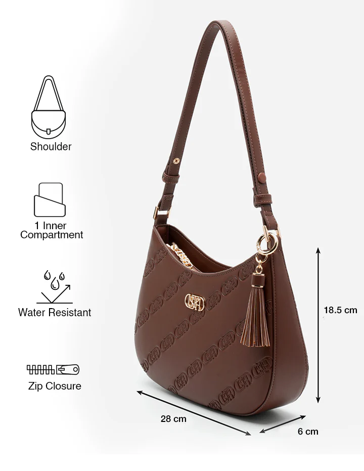 Meagan Monogram Shoulder Bag - Image 3