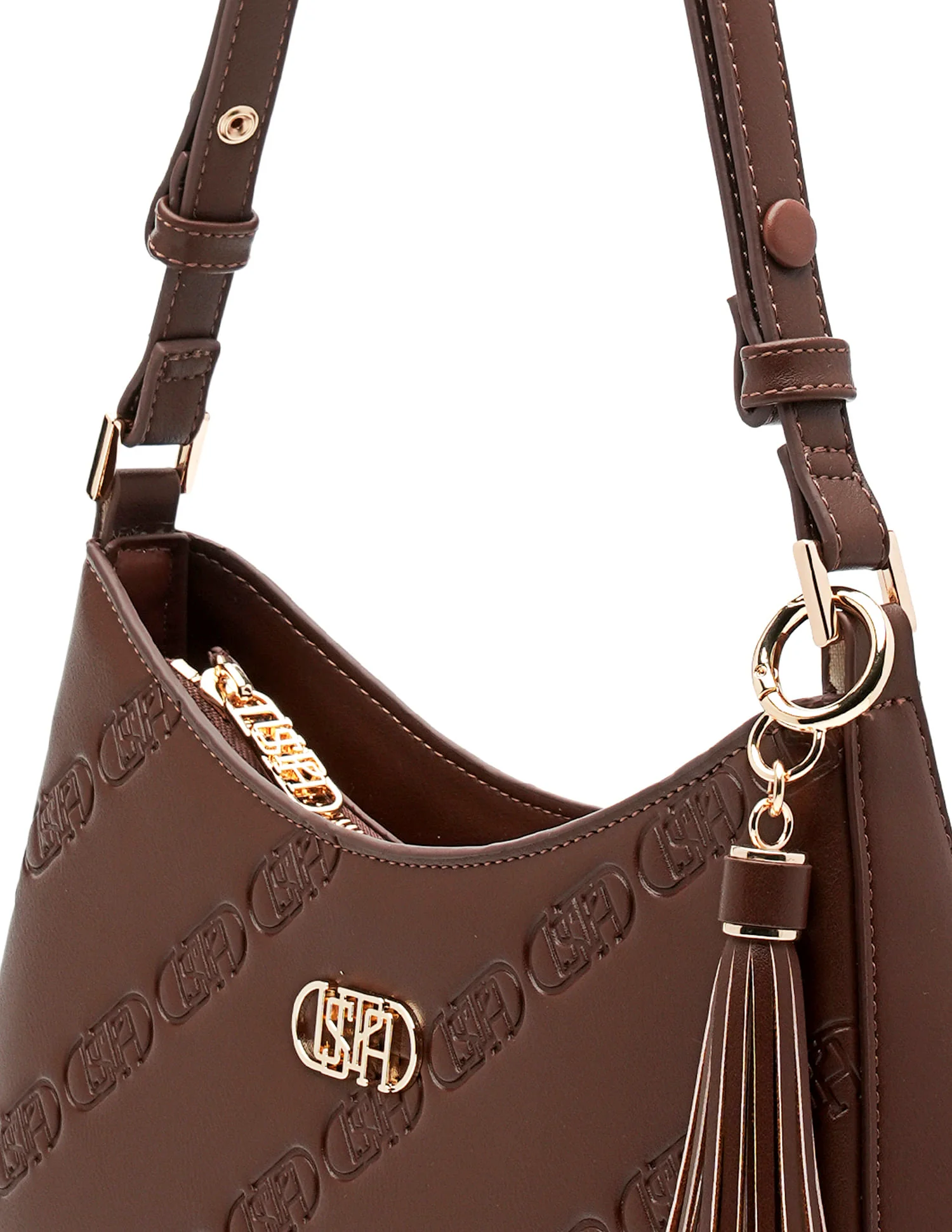 Meagan Monogram Shoulder Bag - Image 8